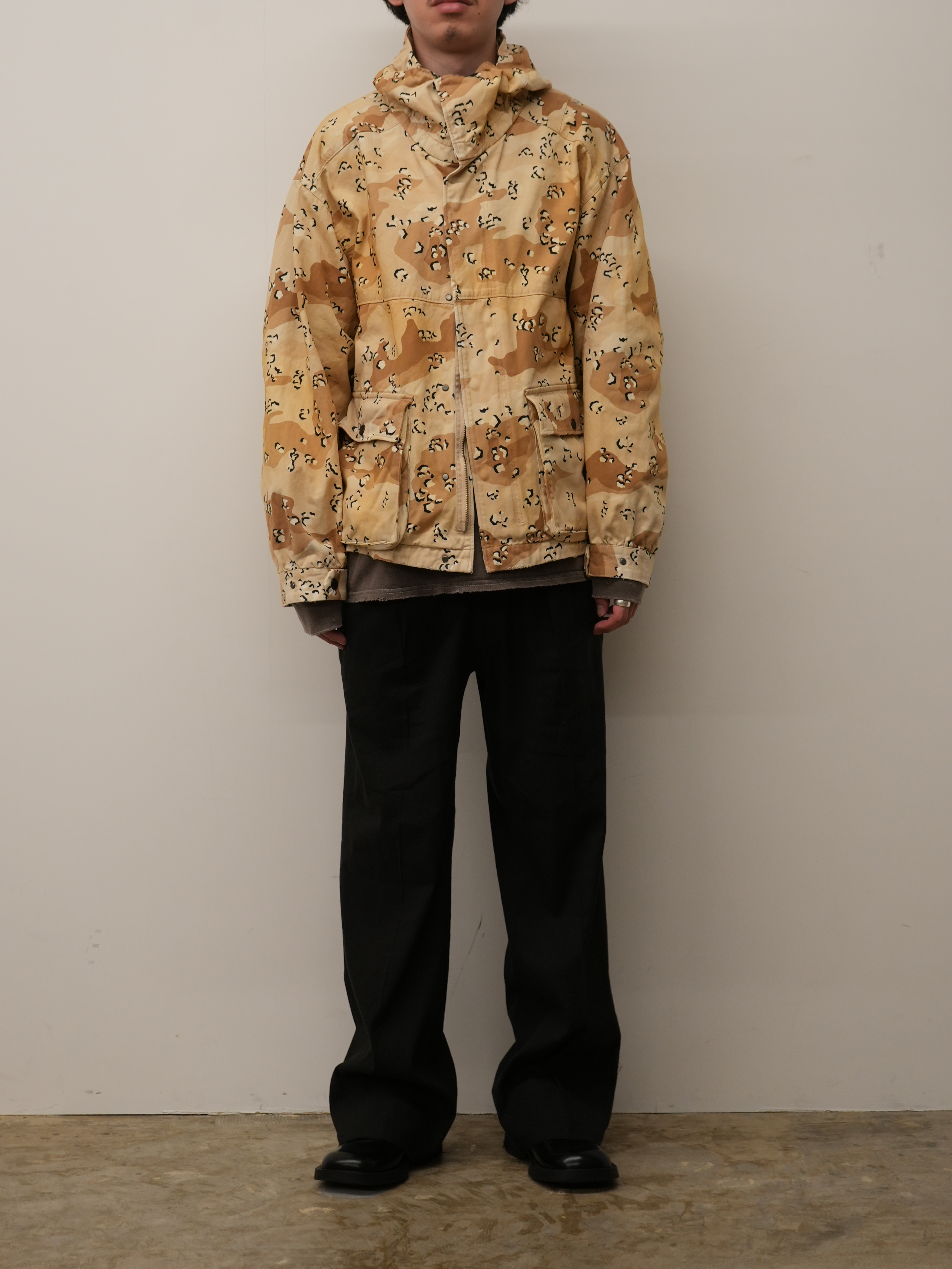 CAMO ZIPUP HOODIE(CHOCOLATE CHIP)