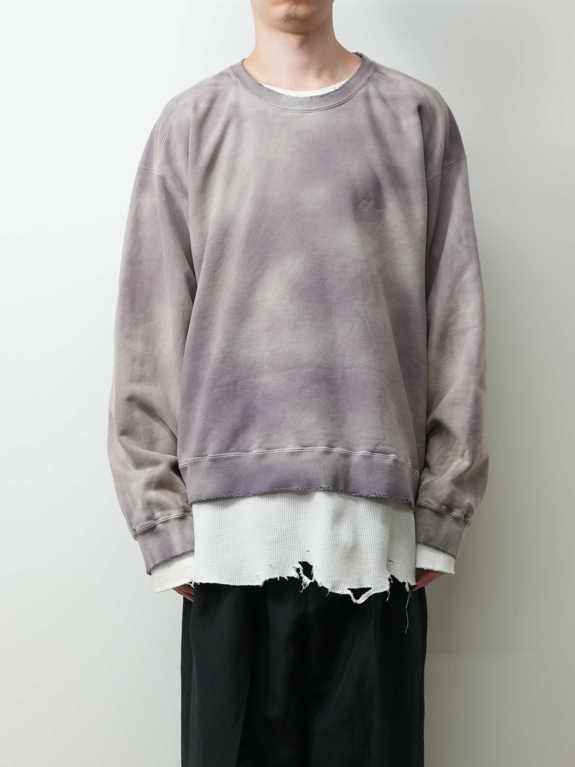 UNEVENNESS SWEAT SHIRT(PURPLE)