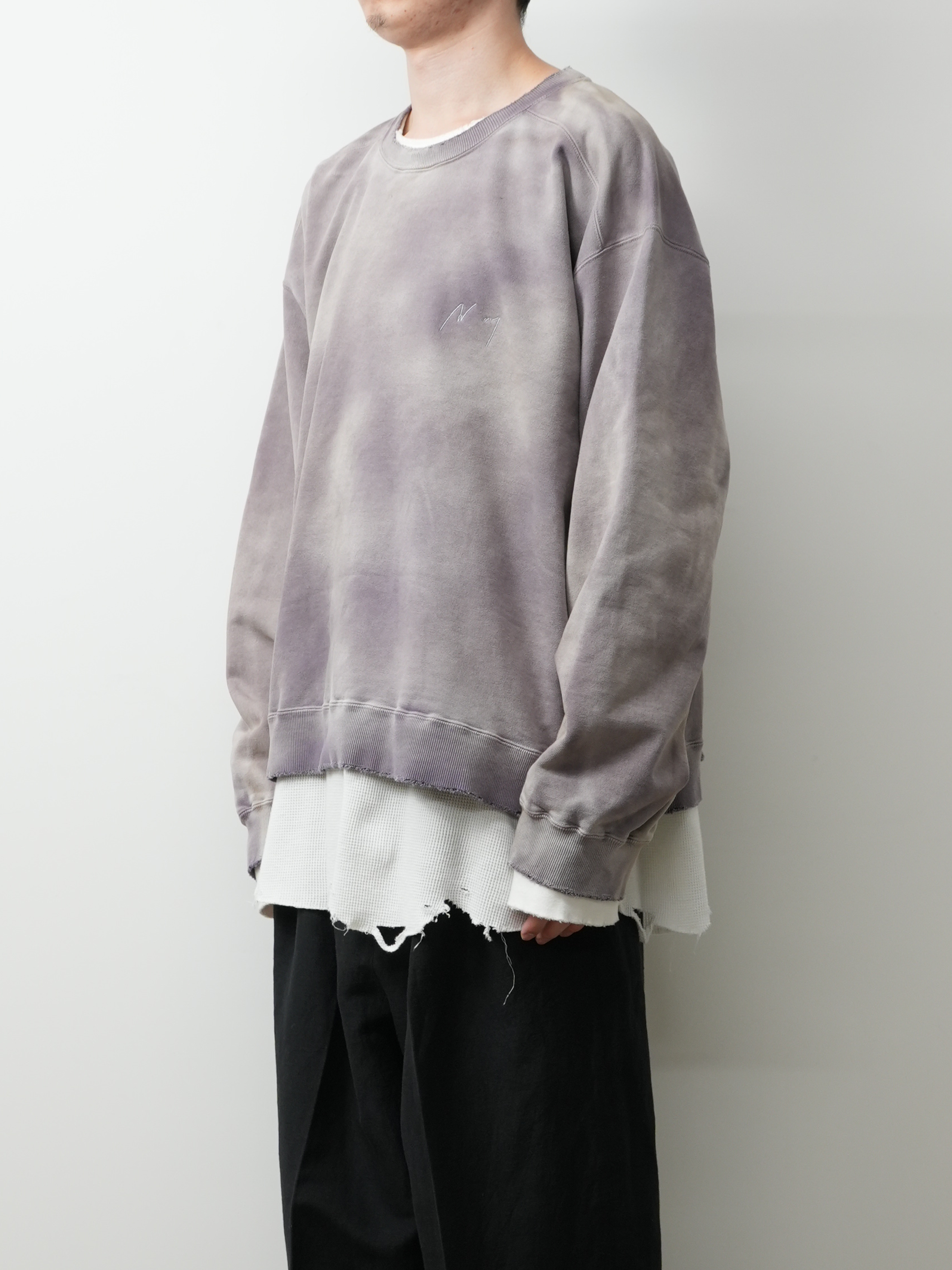 UNEVENNESS SWEAT SHIRT(PURPLE)