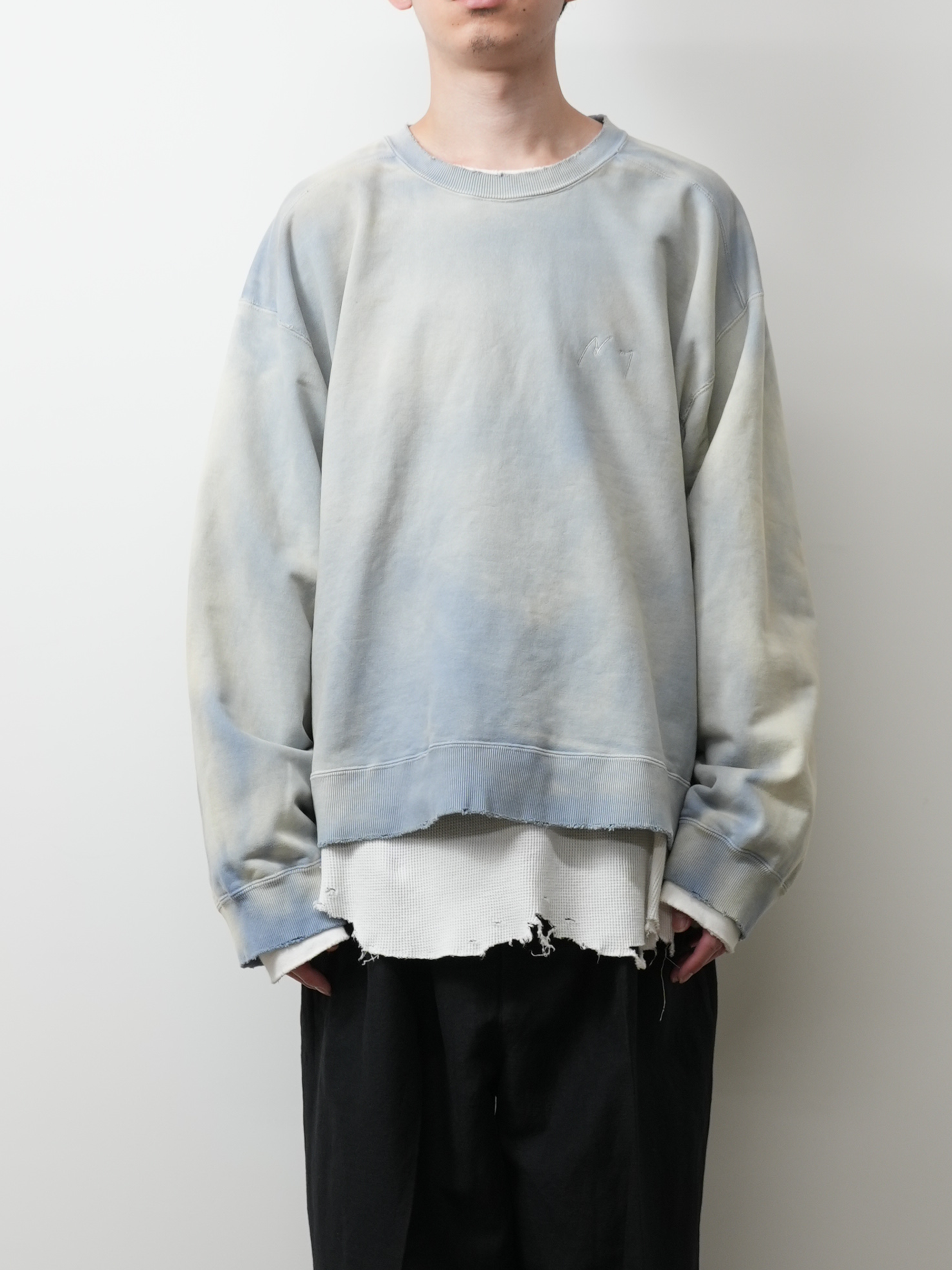 UNEVENNESS SWEAT SHIRT(SAX)