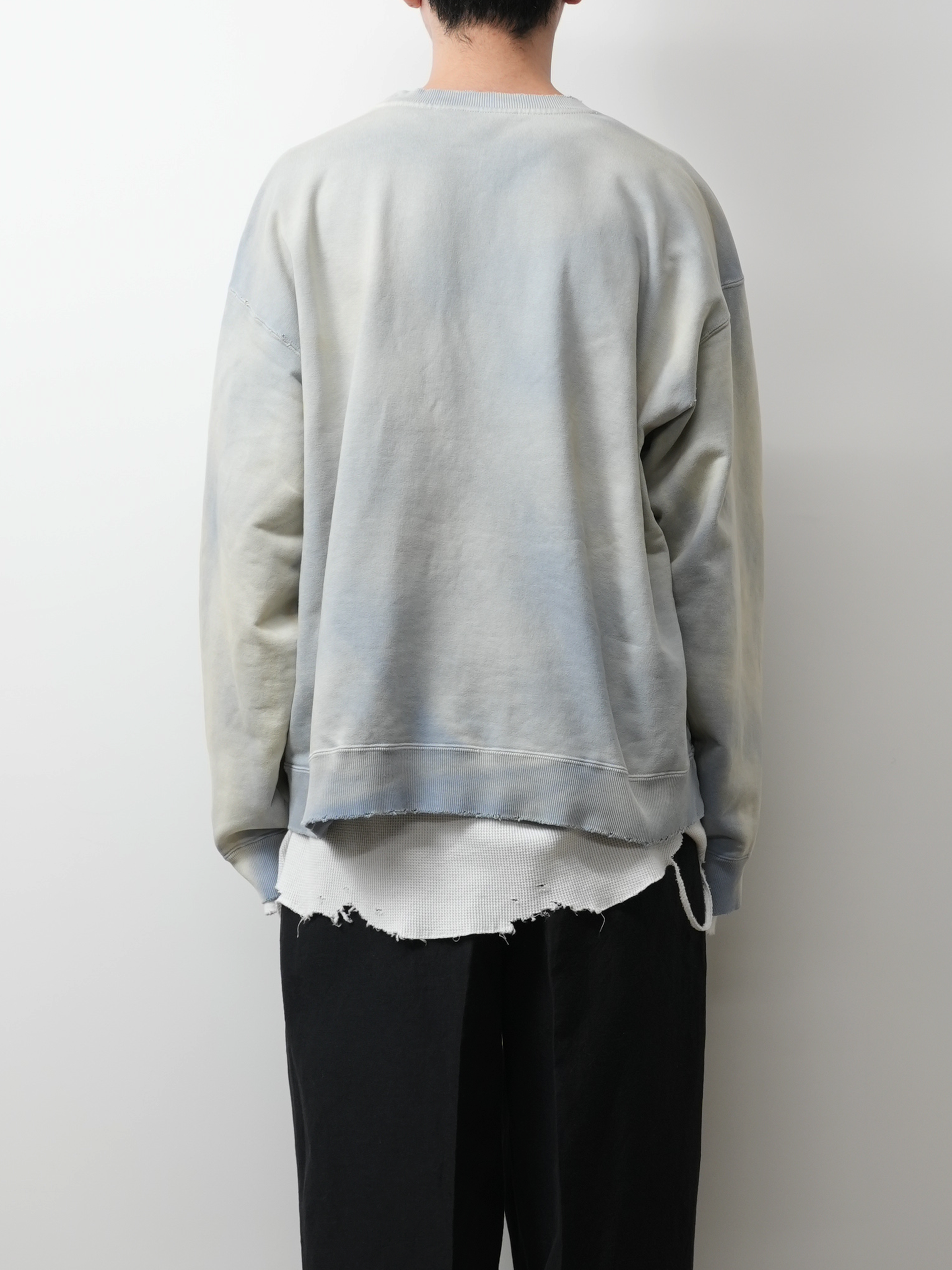 UNEVENNESS SWEAT SHIRT(SAX)