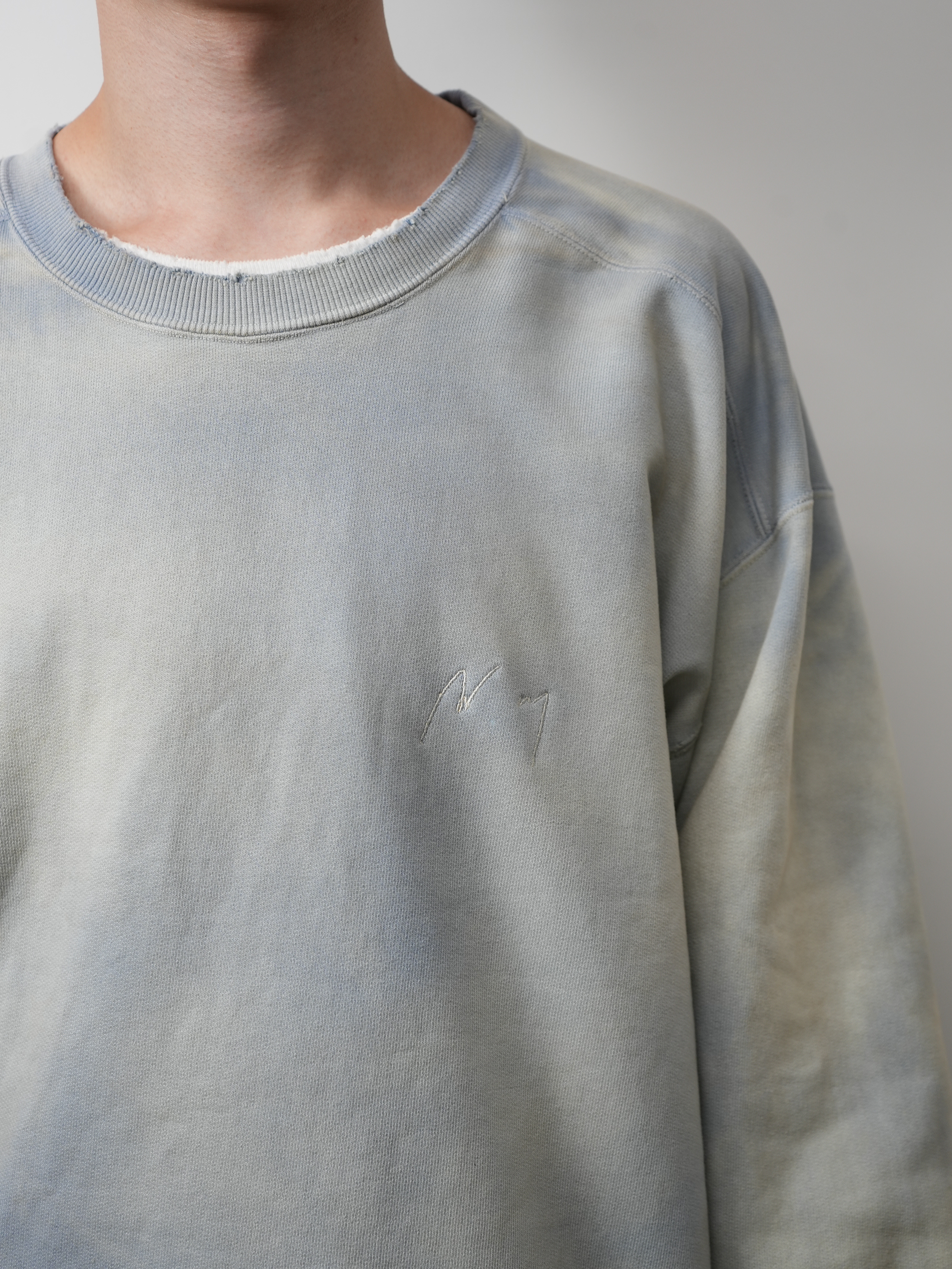 UNEVENNESS SWEAT SHIRT(SAX)