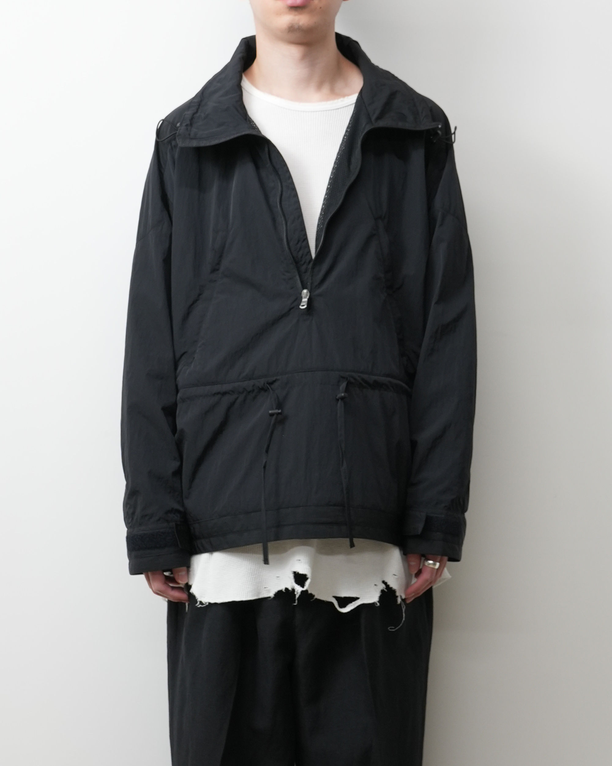 NYLON PULLOVER JACKET(BLACK)