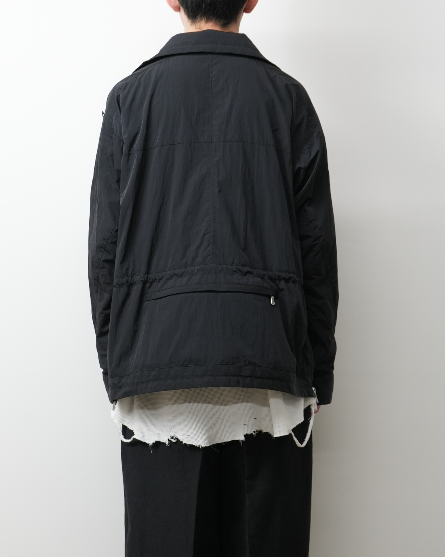 NYLON PULLOVER JACKET(BLACK)