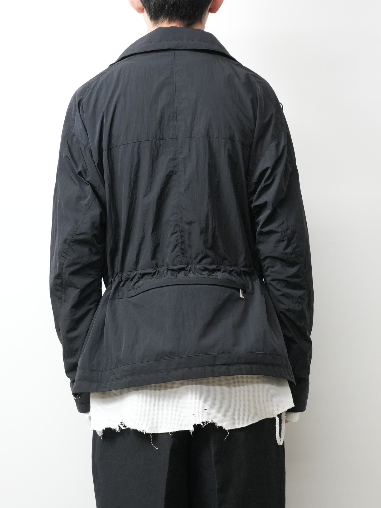 NYLON PULLOVER JACKET(BLACK)