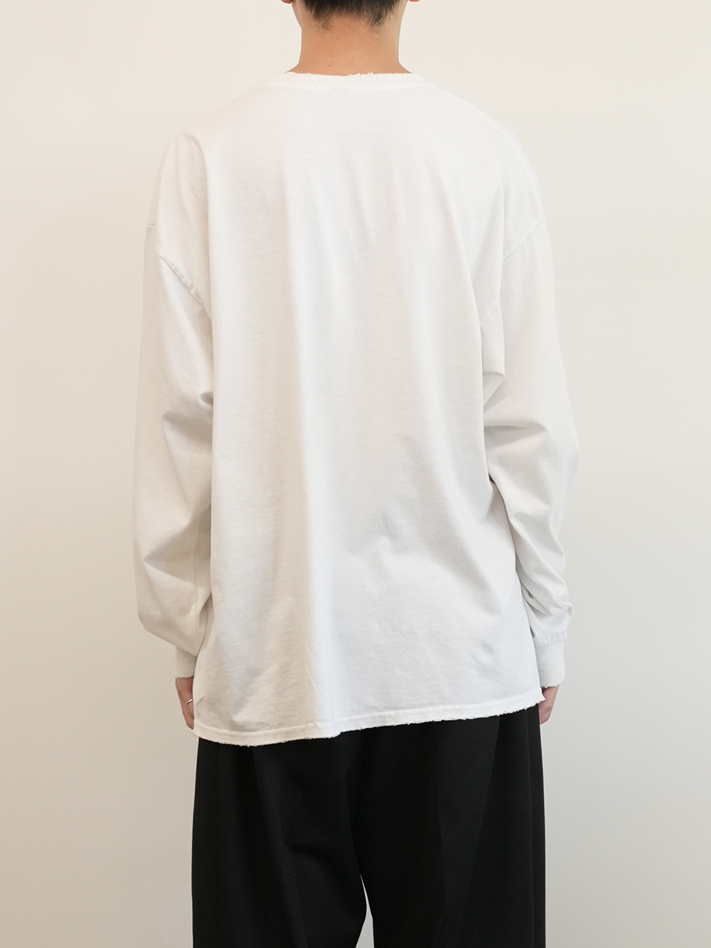 T/RESIDENCE DYED LS T-SHIRT(WHITE)