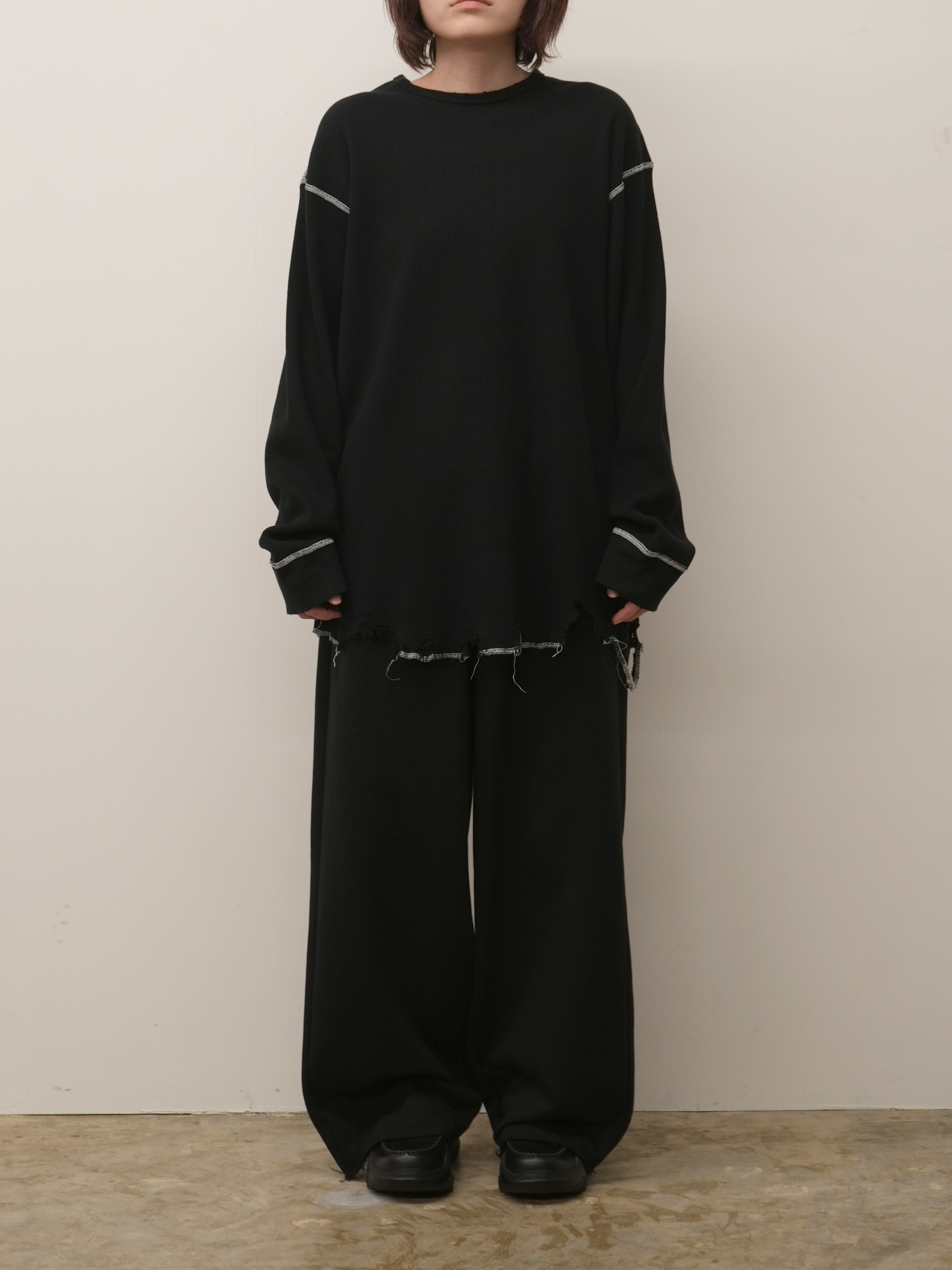 【サイズ1 SAX】DAMAGE WAFFLE CREW LS T-SHIRT サイズ1 SAX】DAMAGE WAFFLE CREW LS T-SHIRT - メルカリ