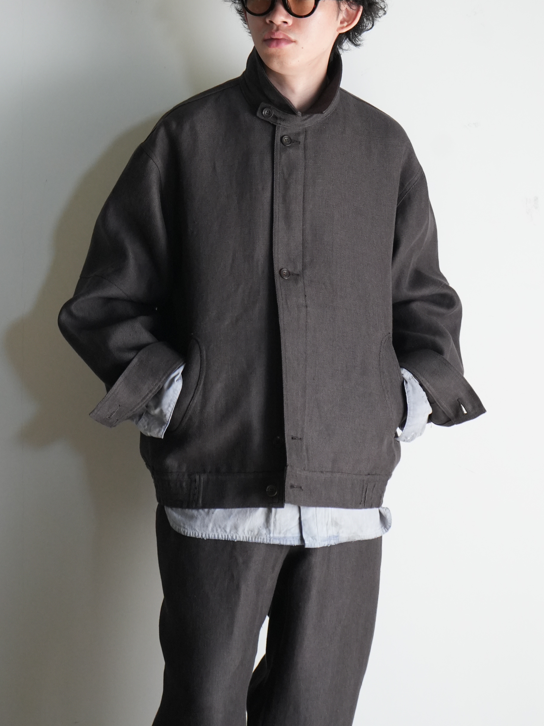 washi hemp blouson