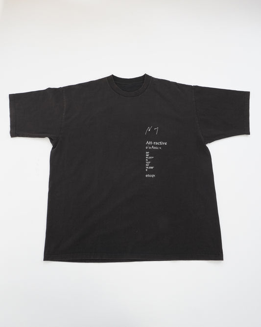 [ANCELLM/exclusive] EMBROIDERY T-SHIRT EX (BLACK)