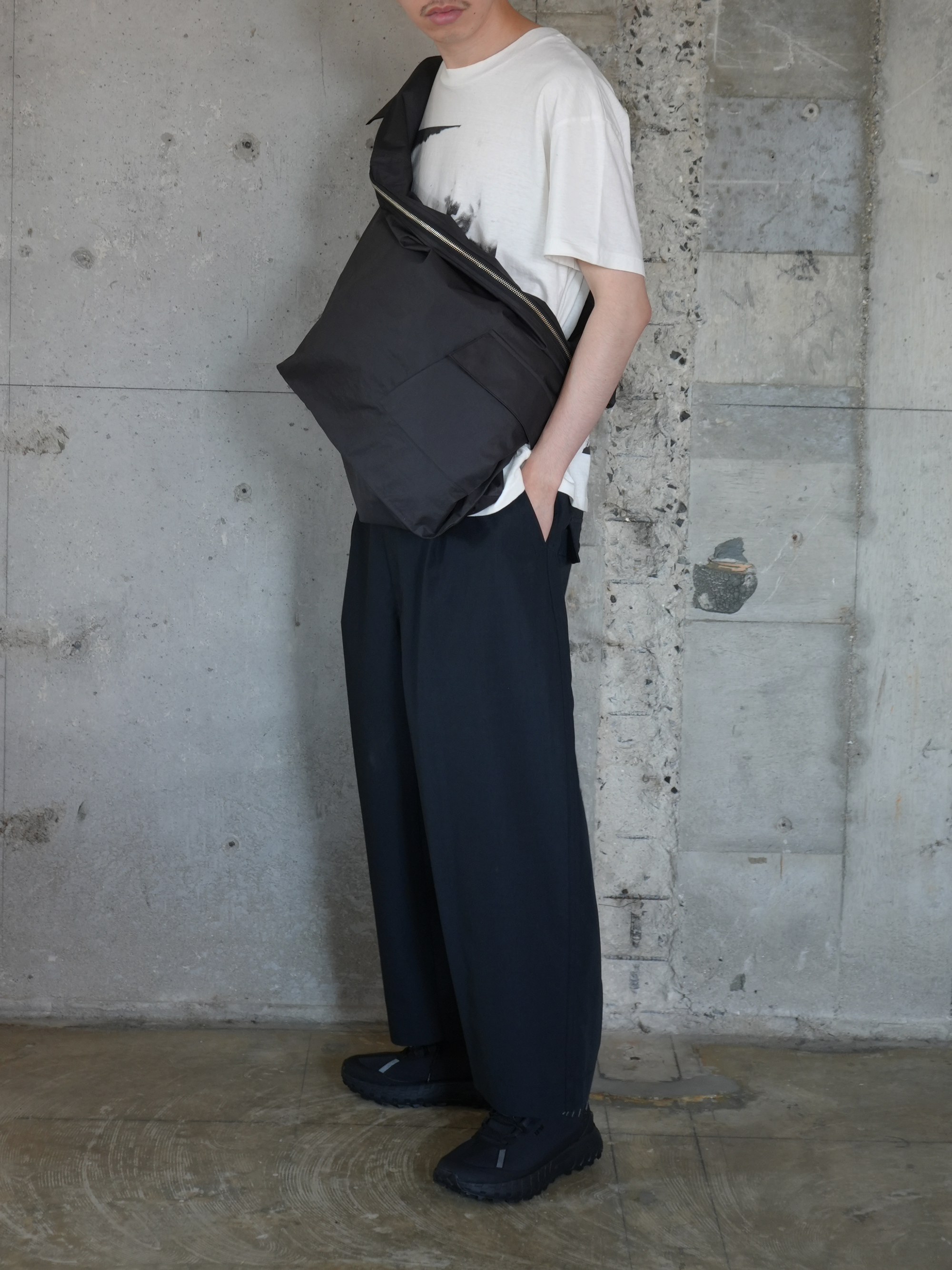 Holding Cotton Twill Shoulder Bag