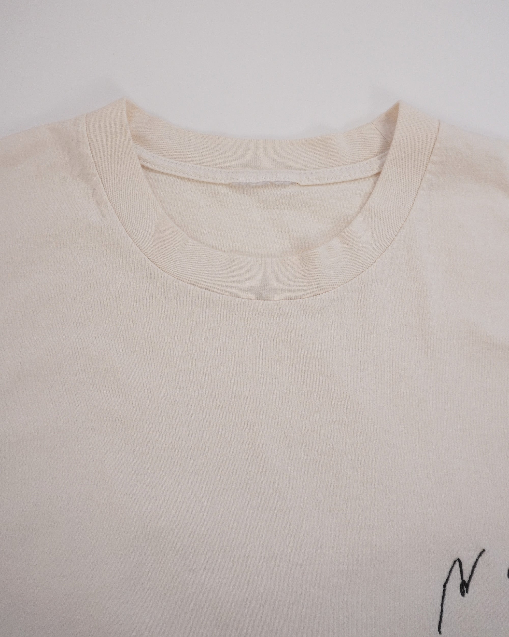 [ANCELLM/exclusive] EMBROIDERY T-SHIRT EX (WHITE)