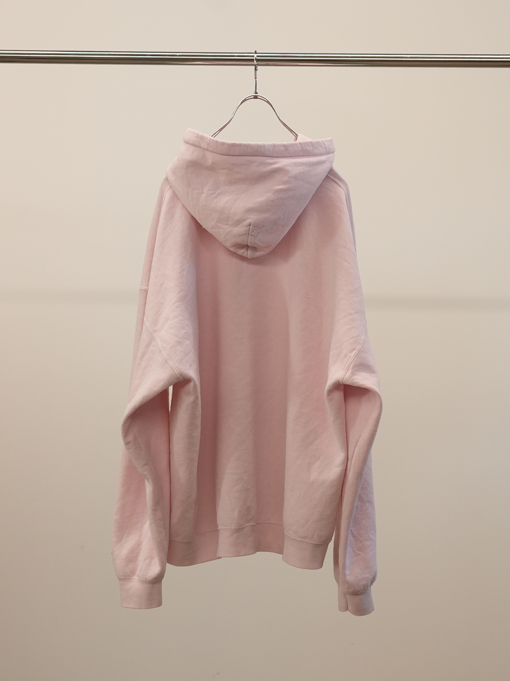 EMBROIDERY AGING HOODIE(PINK)