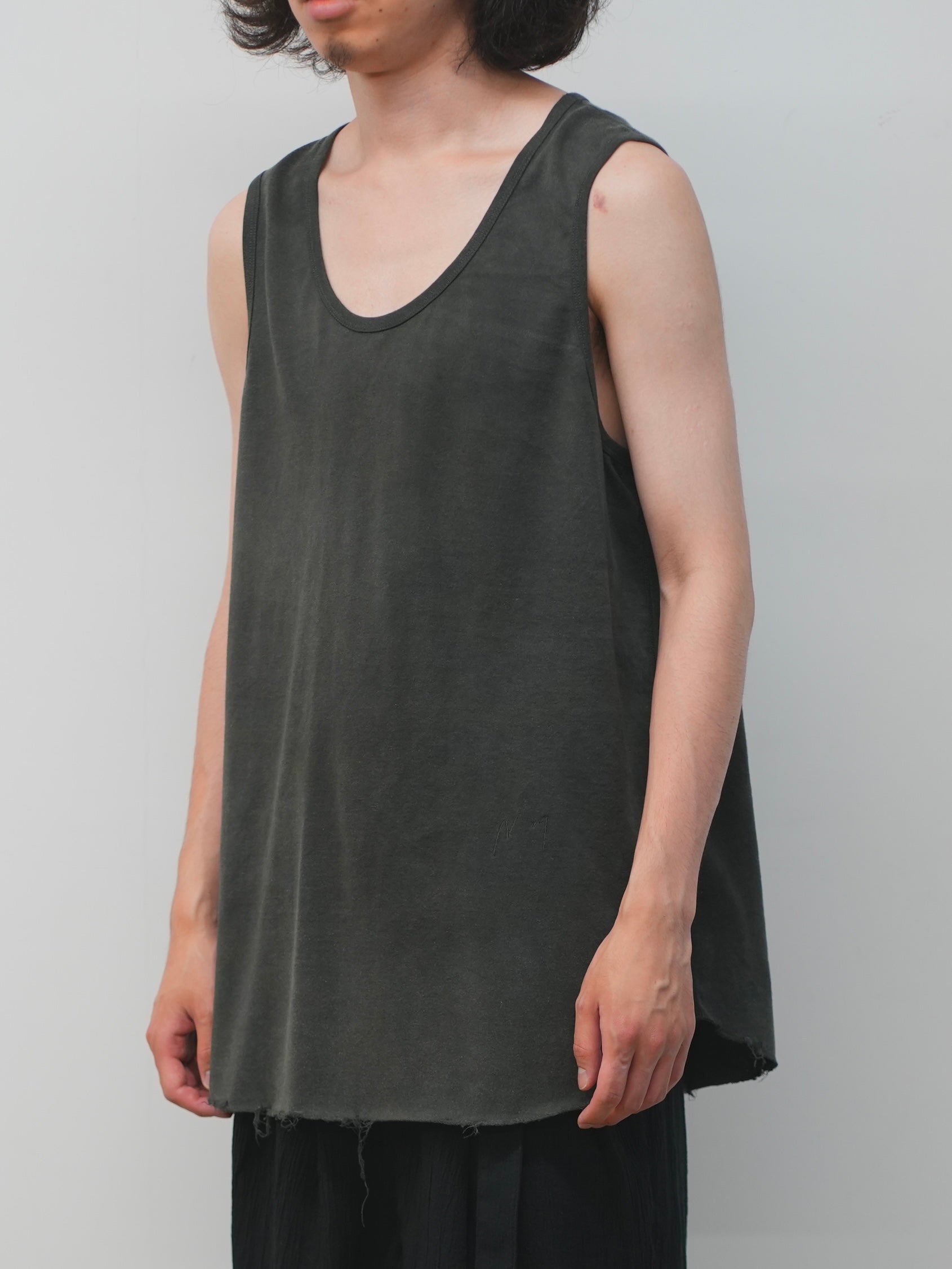 UNEVENNESS TANK TOP(BLACK)