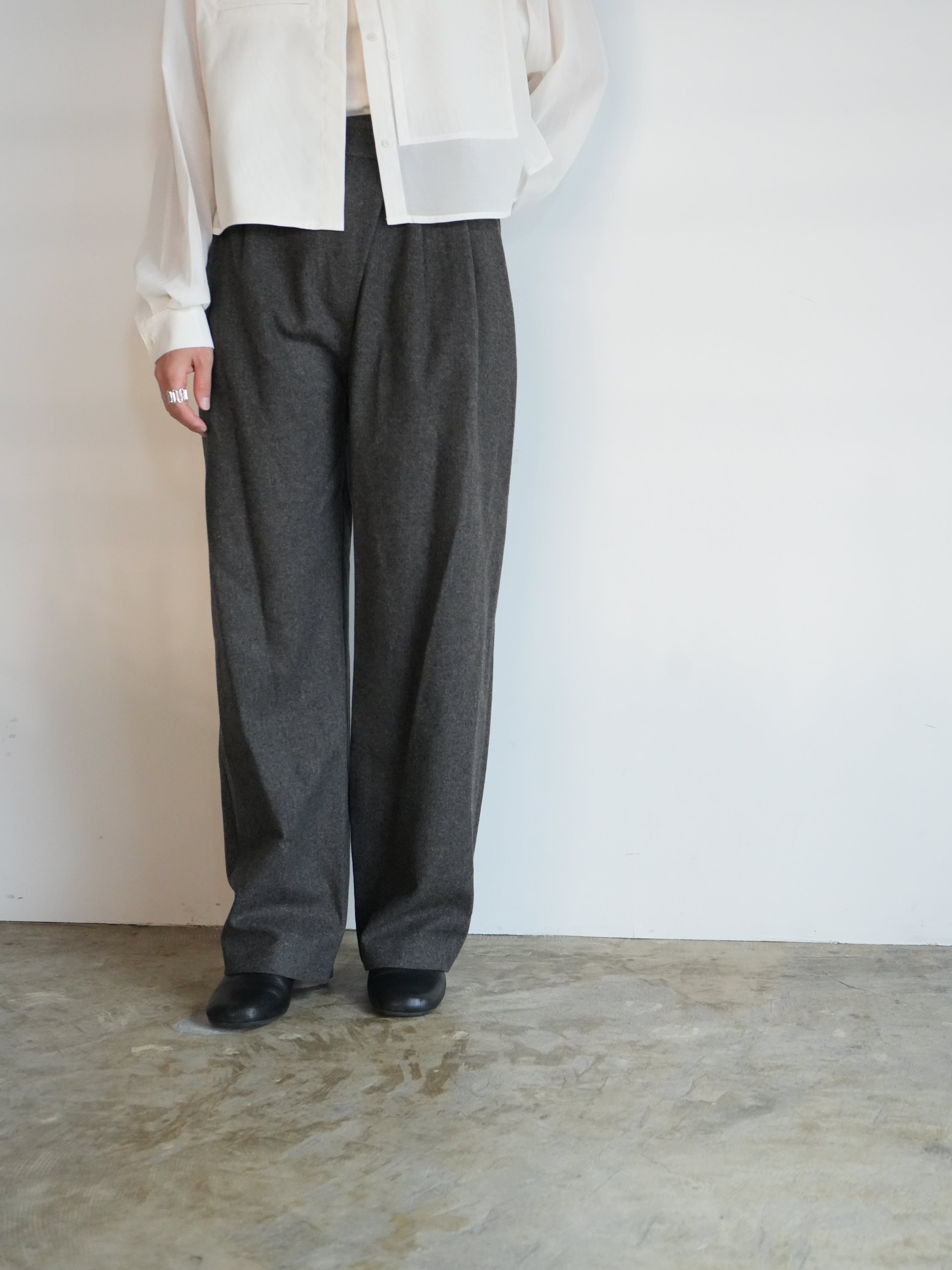 WOOL WRAP PANTS