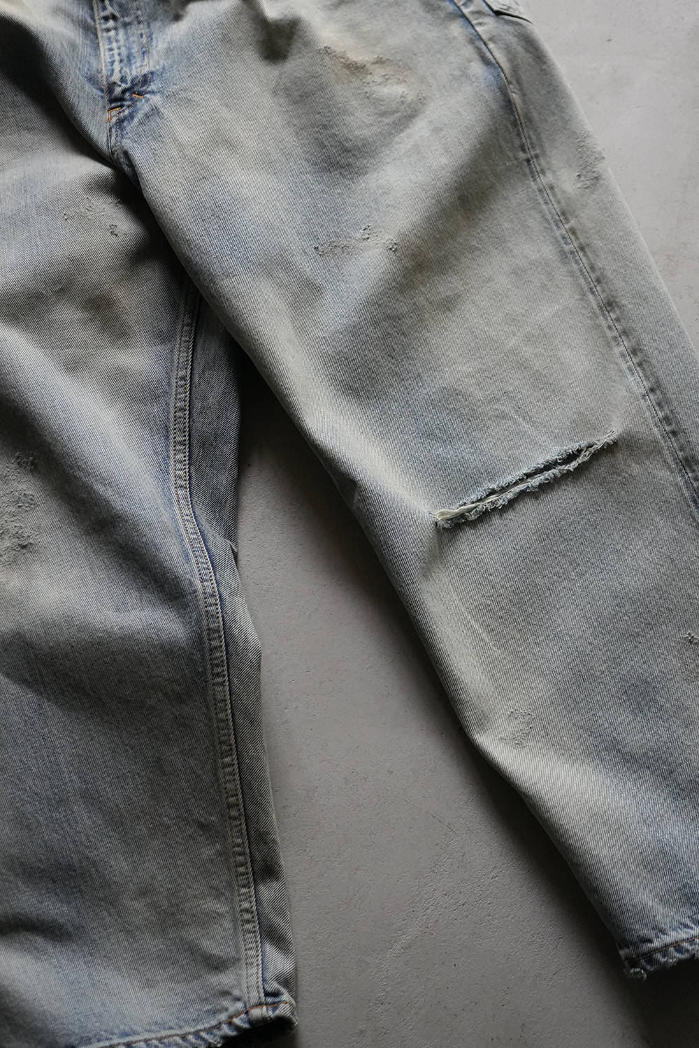 AGING SELVEDGE TAPERED 5P DENIM PANTS