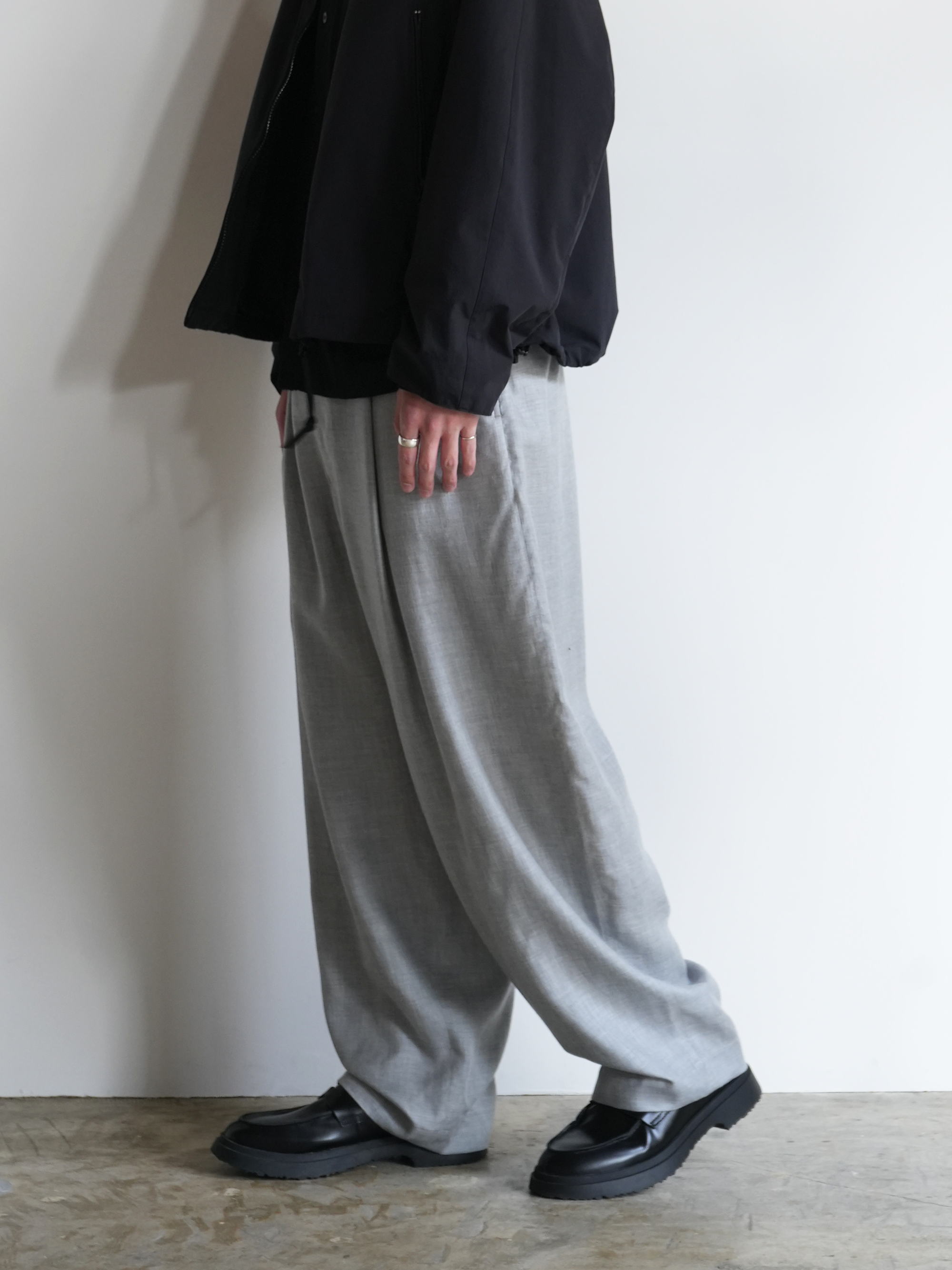 High Waist Wide Work Trousers