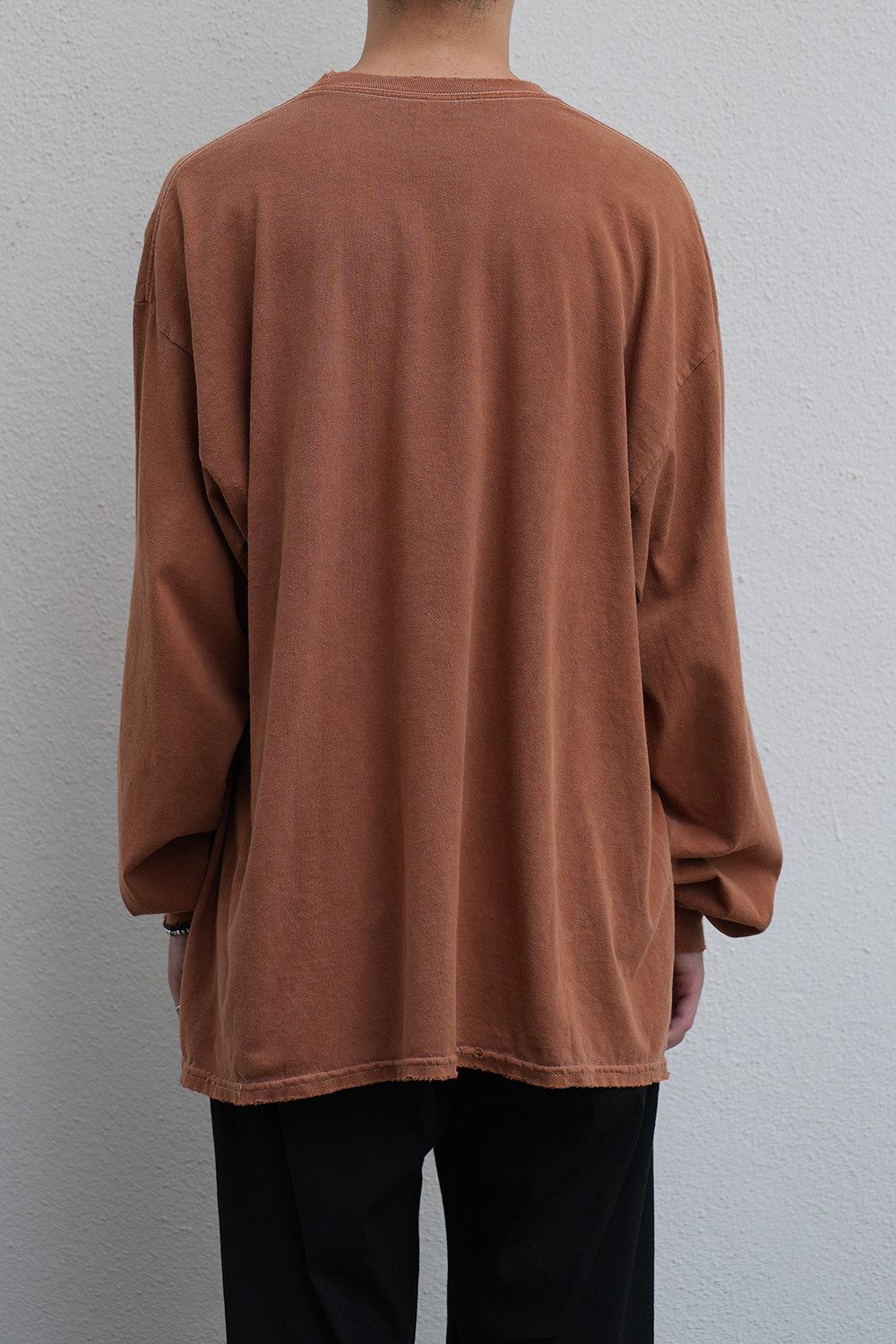 I'm not there DYED LS T-SHIRT(TERRACOTTA)