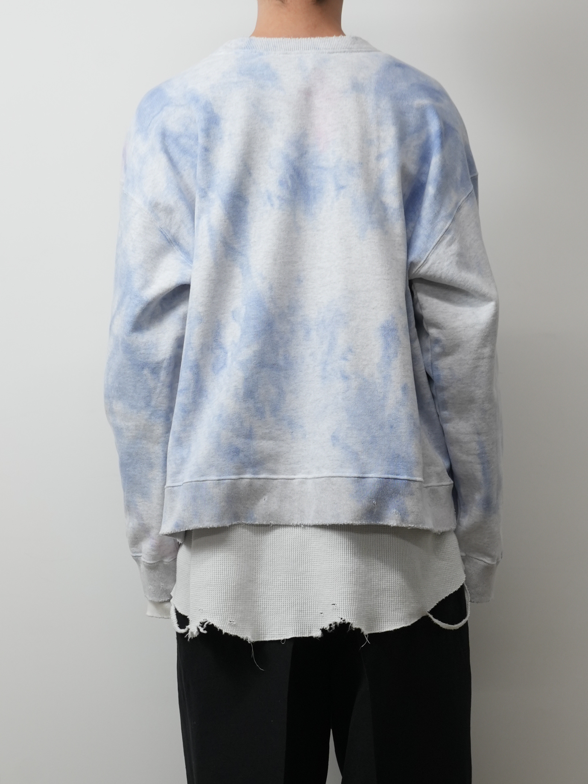 MARBLING SWEAT SHIRT(NAVY)