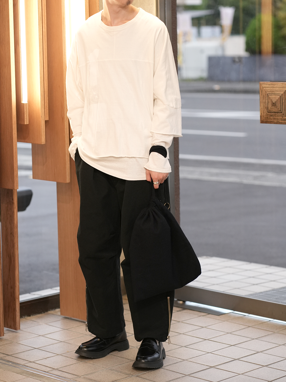 SHUKUJU WOOL COOKING COAT BAG