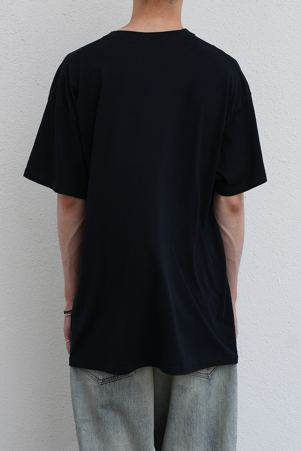 EMBROIDERY T-SHIRT(BLACK)