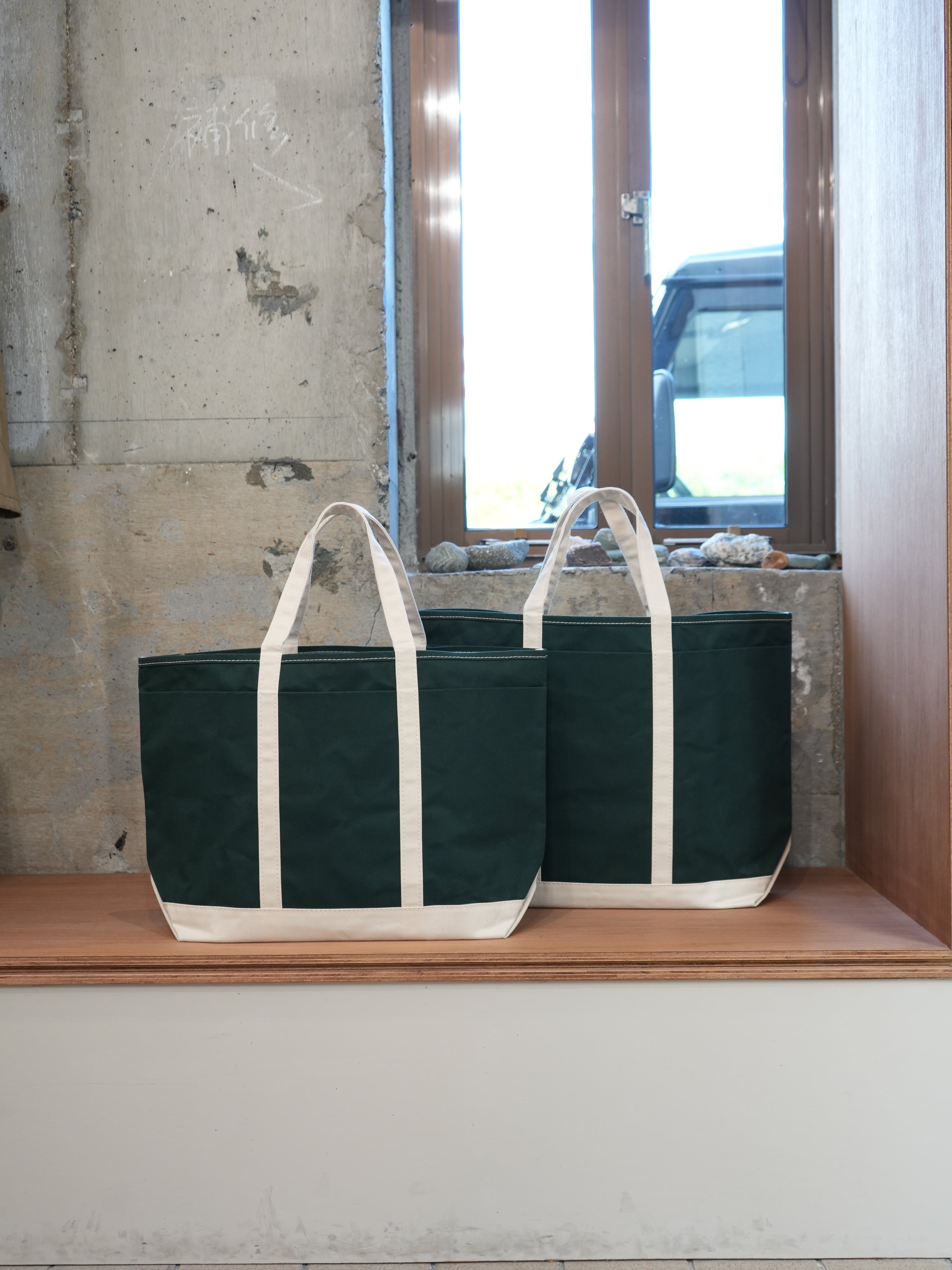 【予約注文】Base Field Tote (ForestGreen×White)