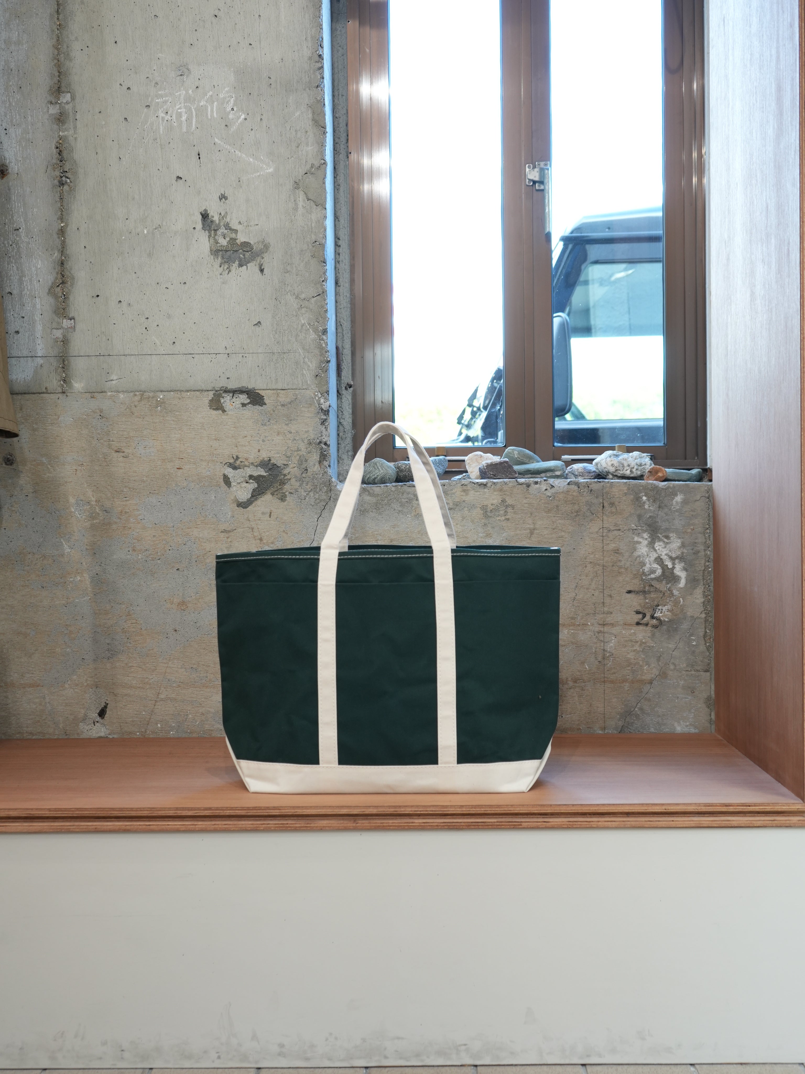 【予約注文】Base Field Tote (ForestGreen×White)
