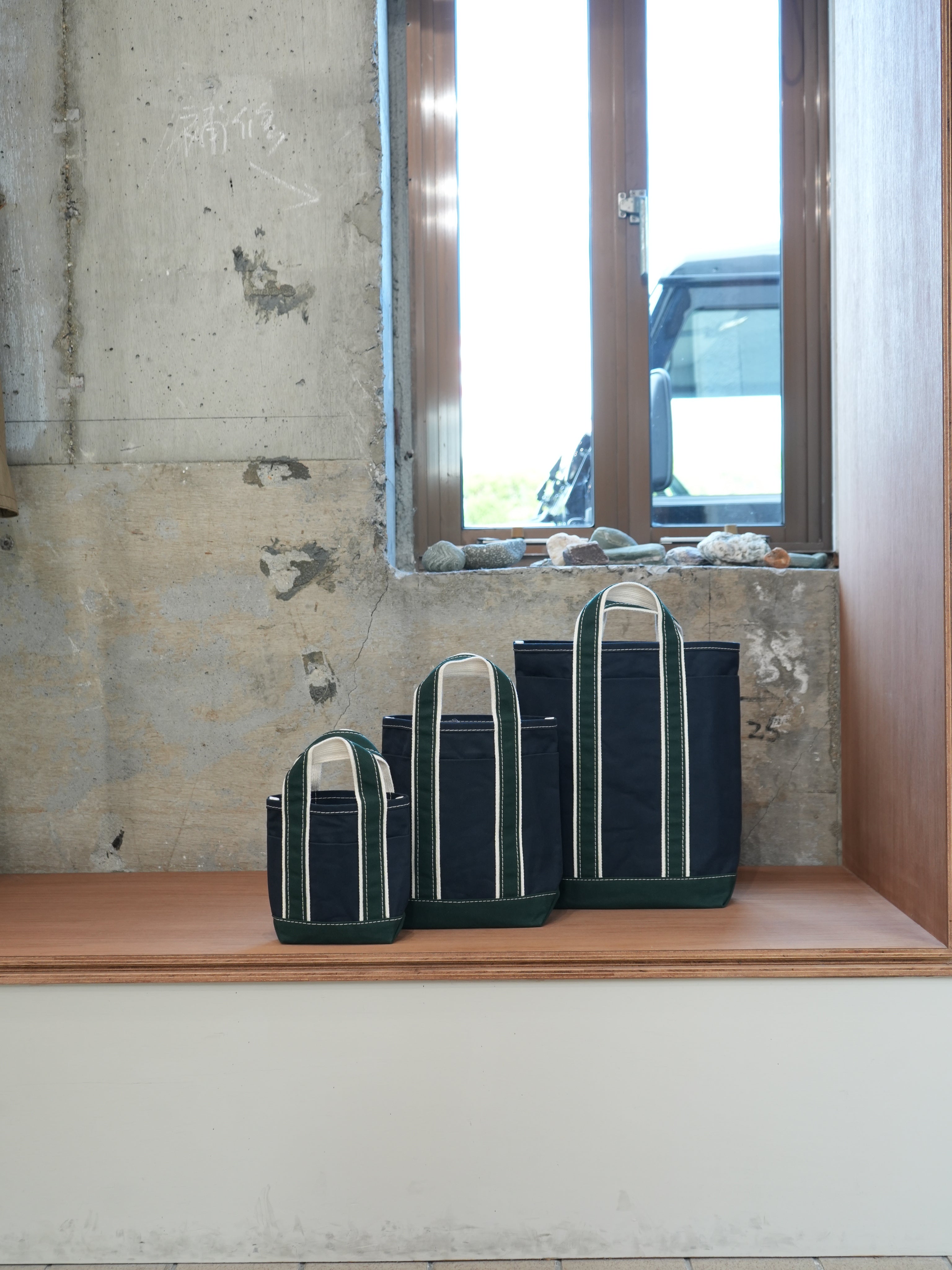 【予約注文】Base Field Tote/Tall(Navy×ForestGreen)