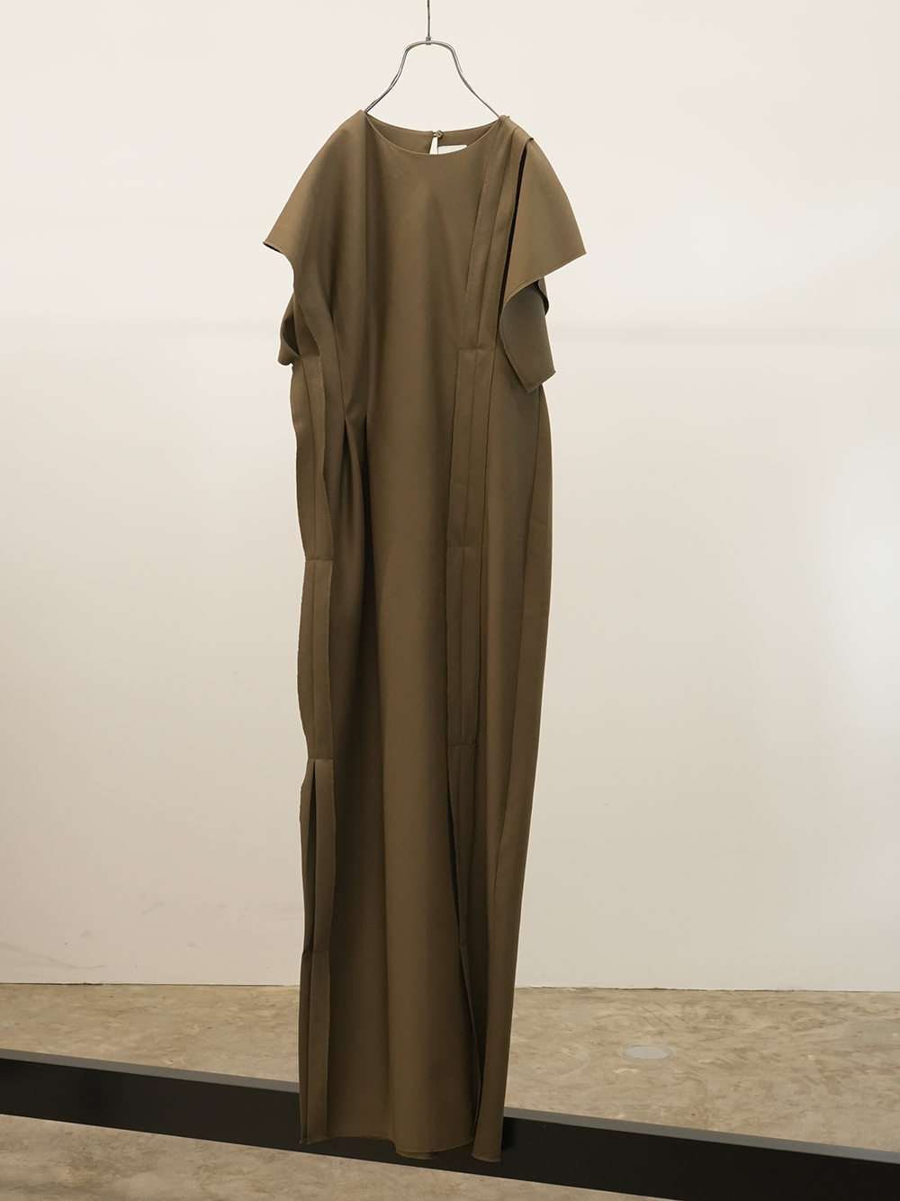 Asymmetry Square Dress(Khaki Beige)