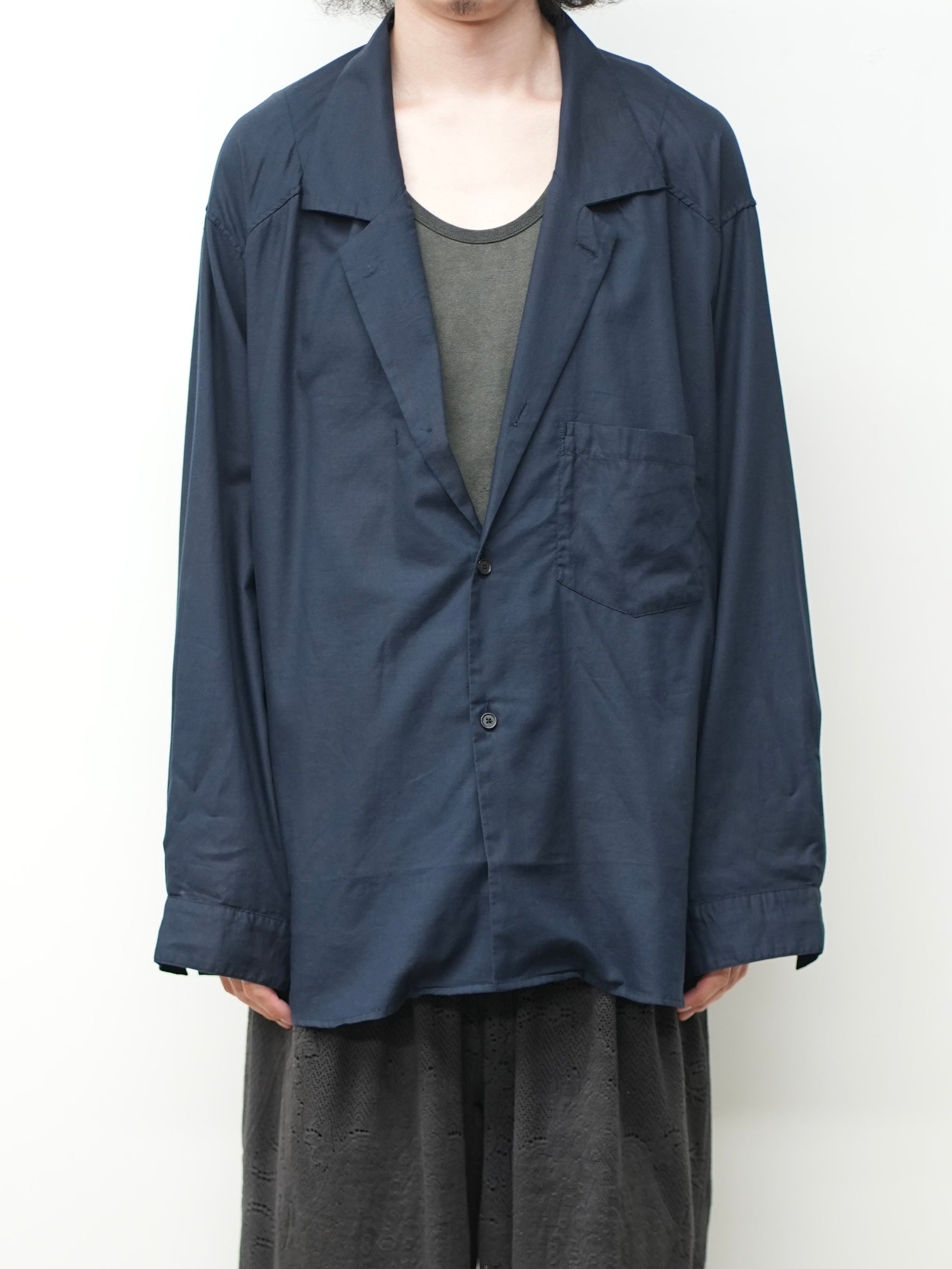 C/S TAILORED SHIRT(NAVY)