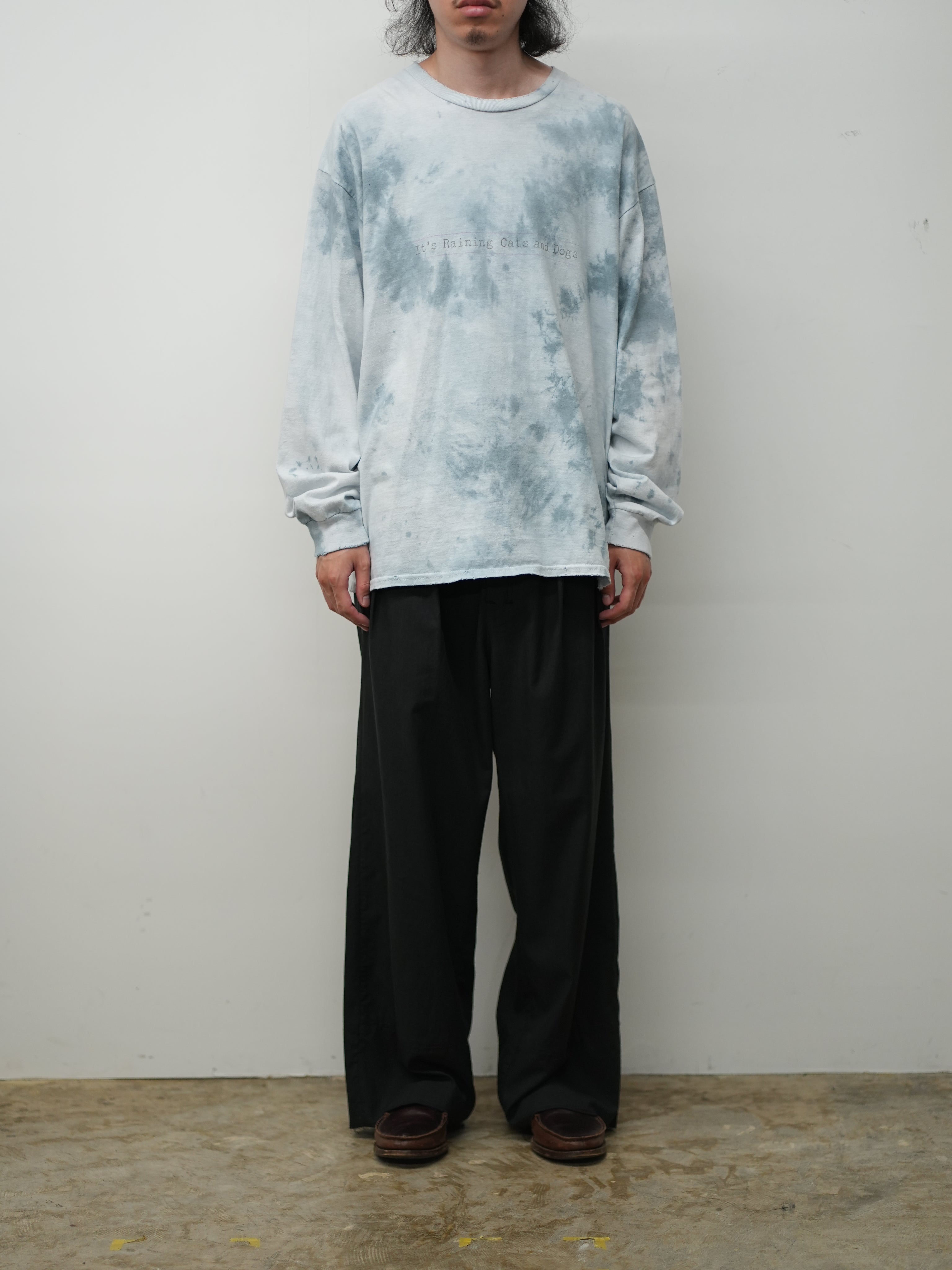 L/C TUCK EASY PANTS(BLACK)