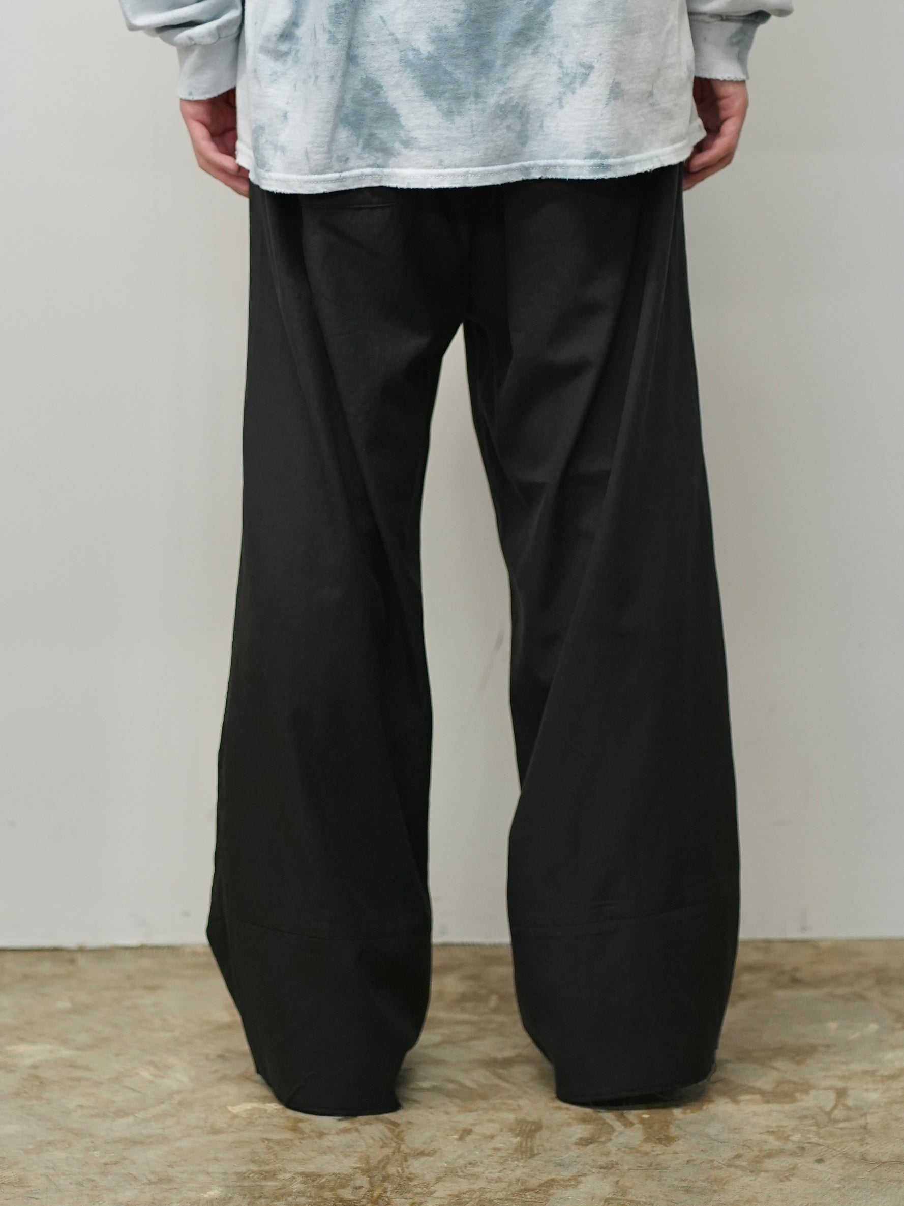 L/C TUCK EASY PANTS(BLACK)