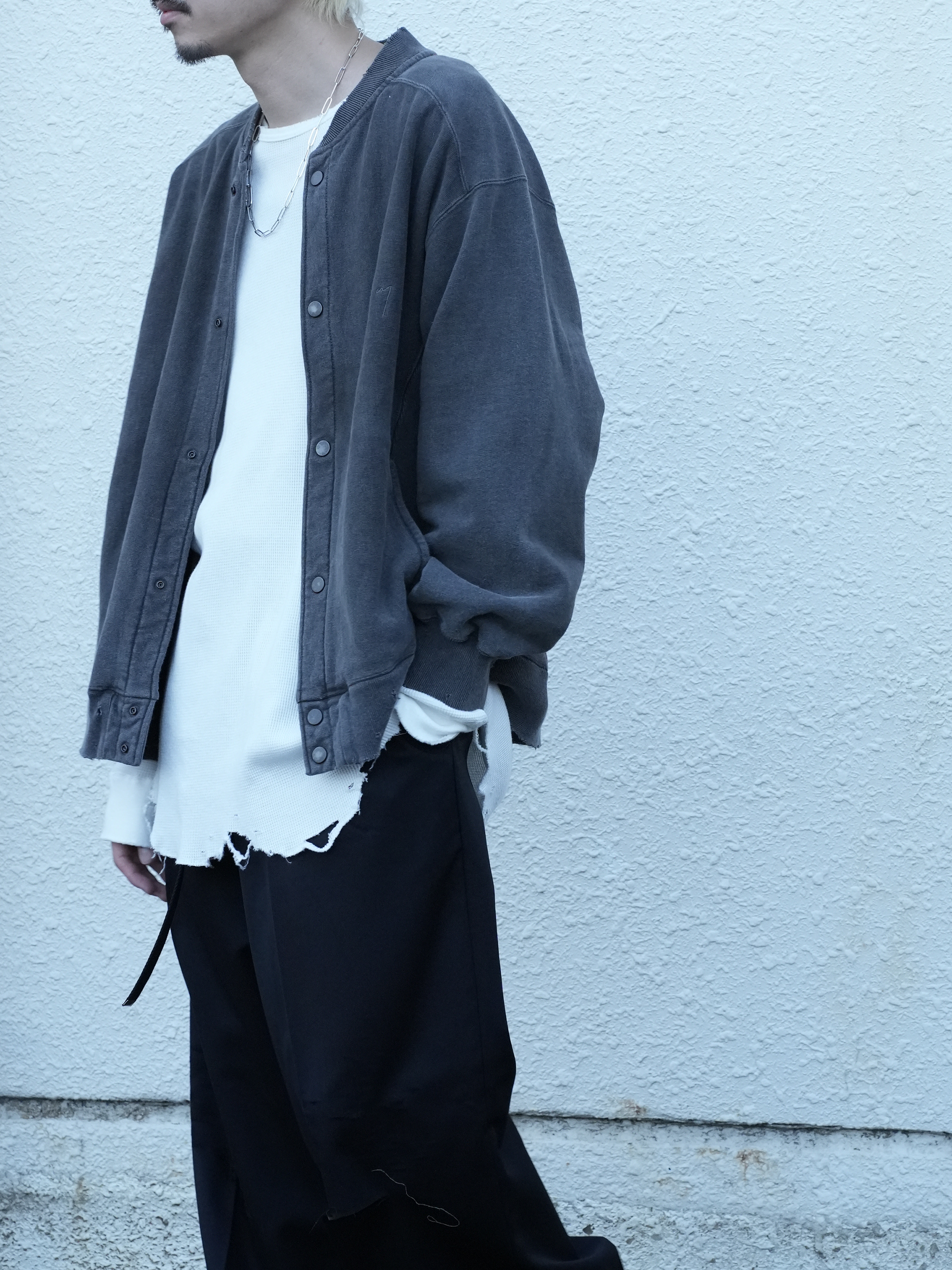 【ANCELLM/exclusive】SWEAT SNAP JACKET EX