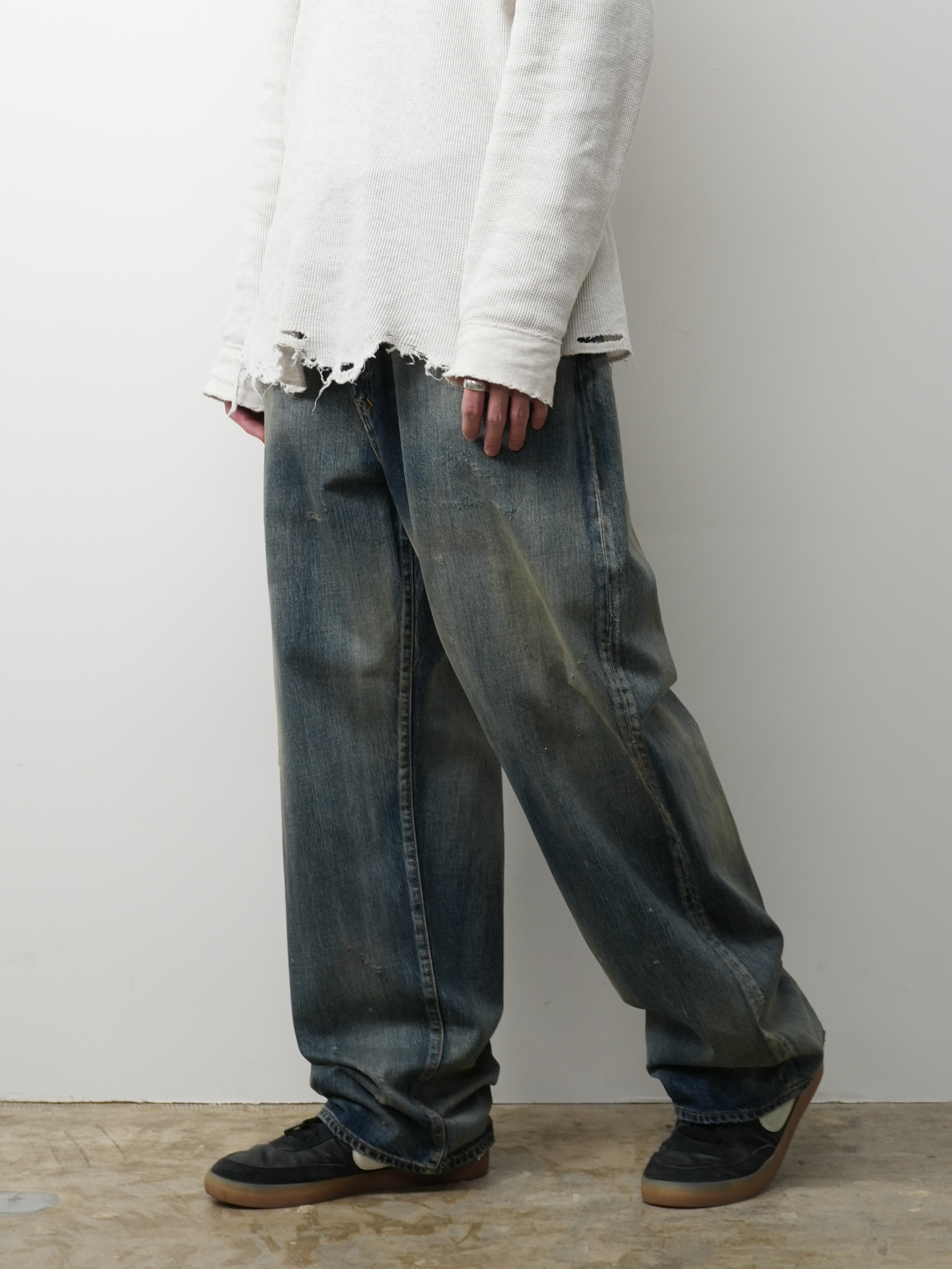 TAPERED 5P DENIM PANTS(INDIGO)