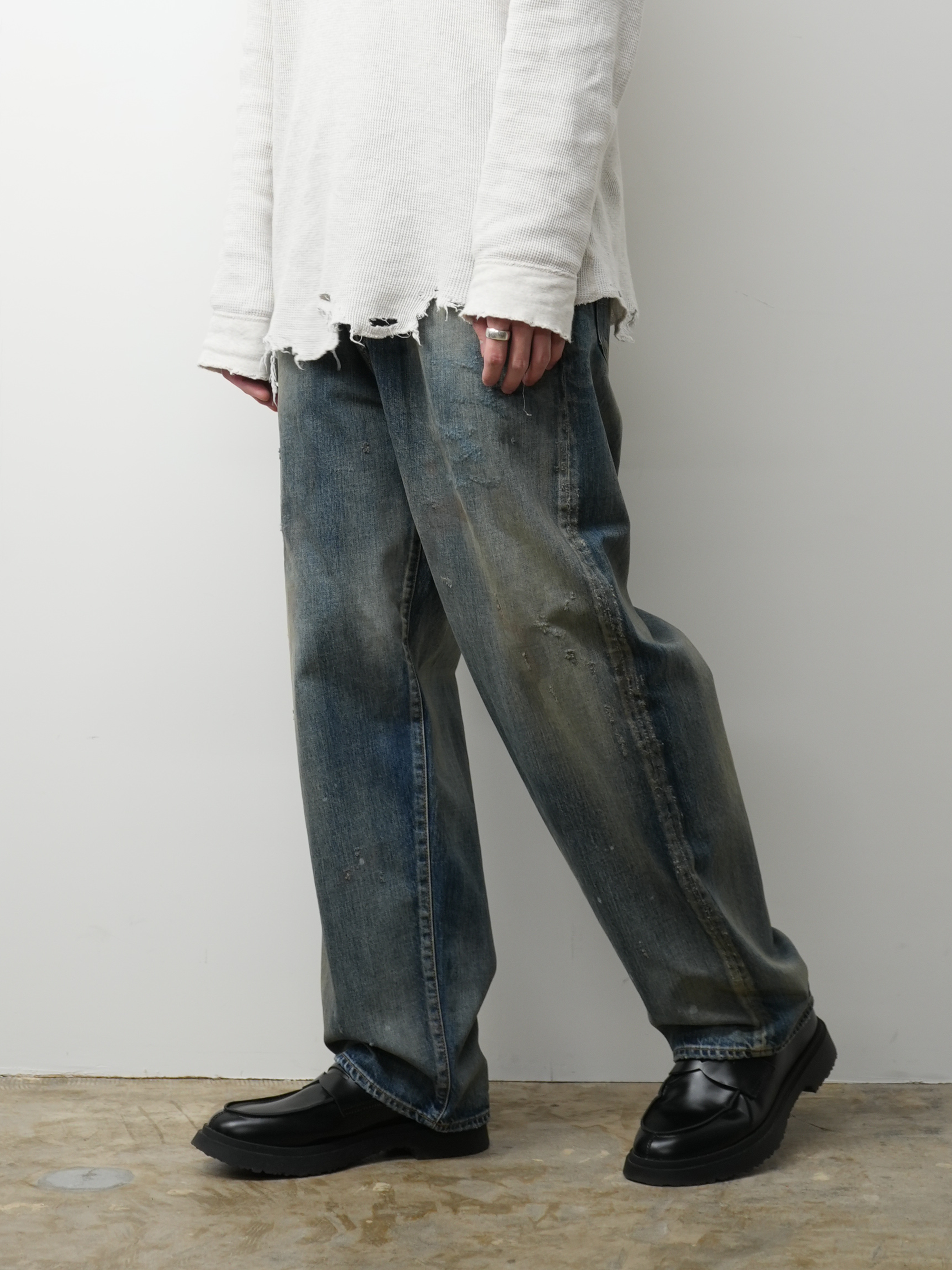 TAPERED 5P DENIM PANTS(INDIGO)