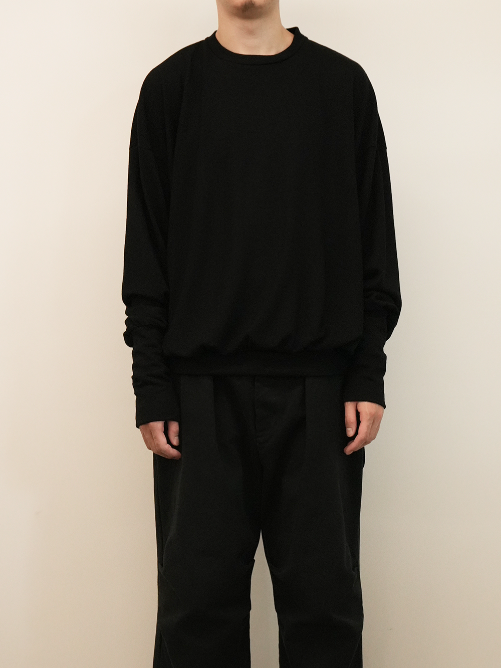 wool ls top(black)