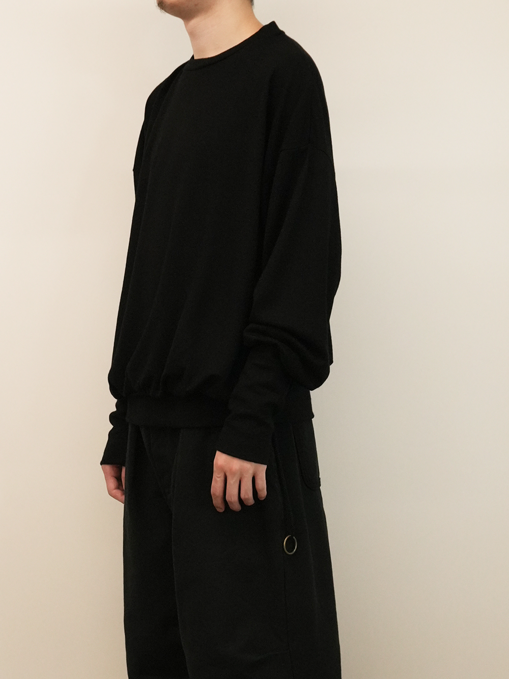 wool ls top(black)