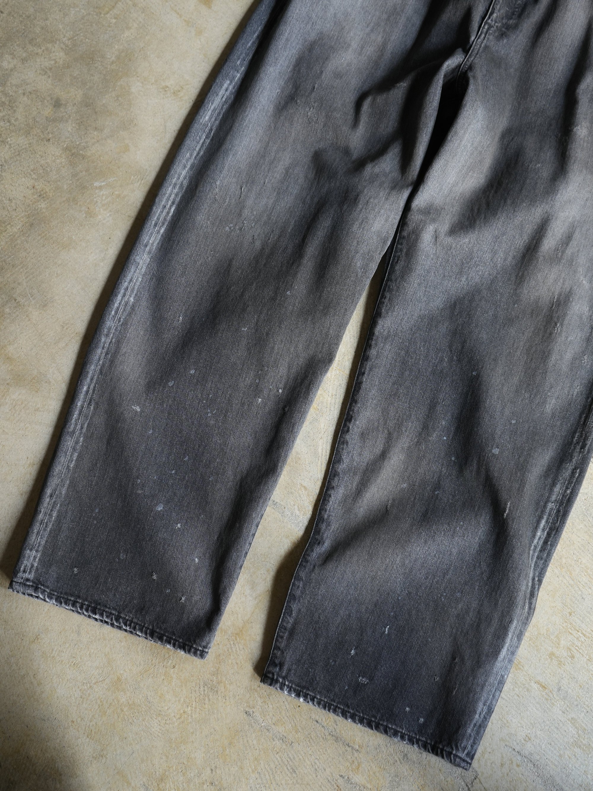 TAPERED 5P DENIM PANTS(BLACK)