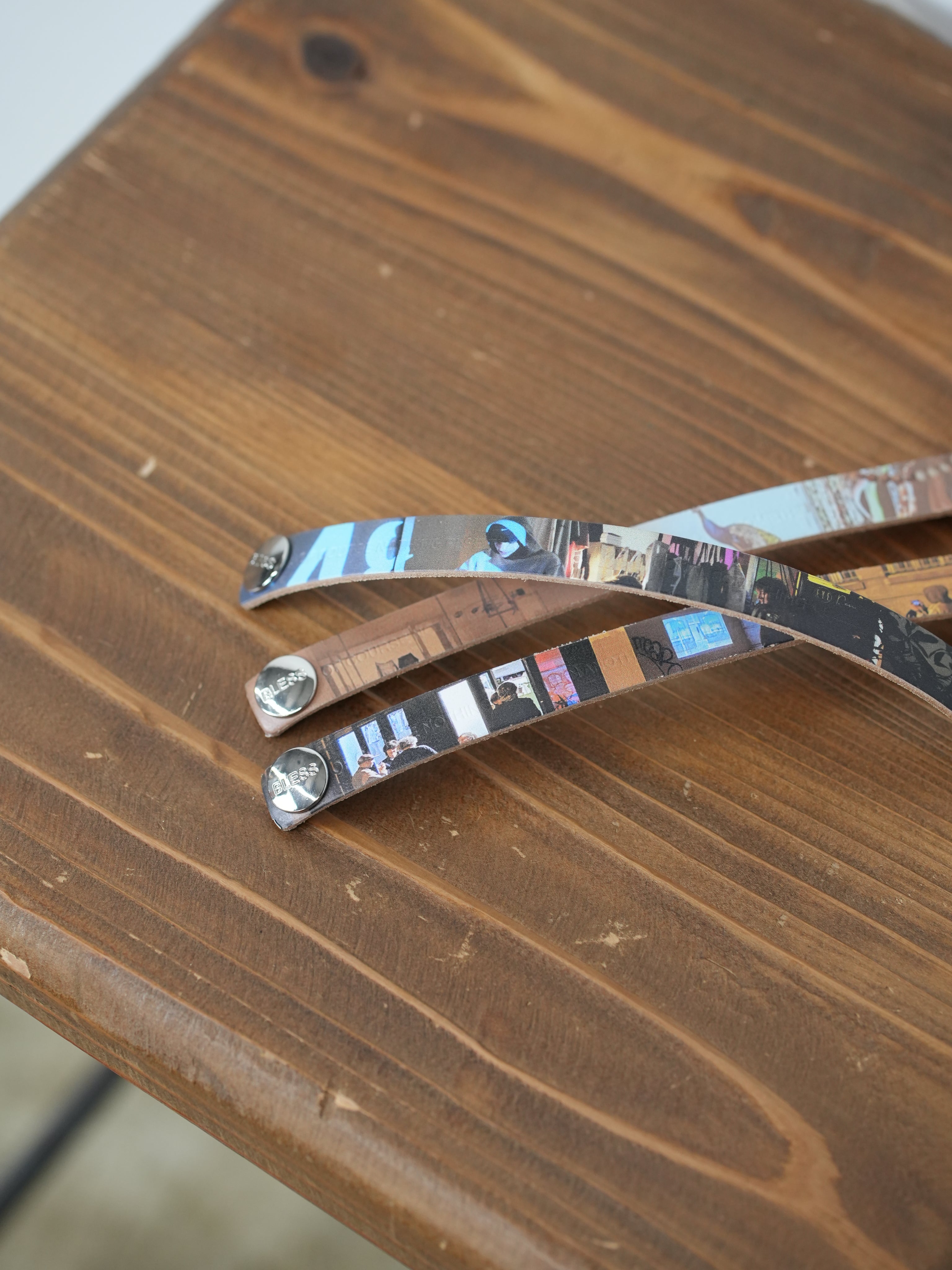 LEATHER STRIPE LEA PACK OF 3(Blesskino)