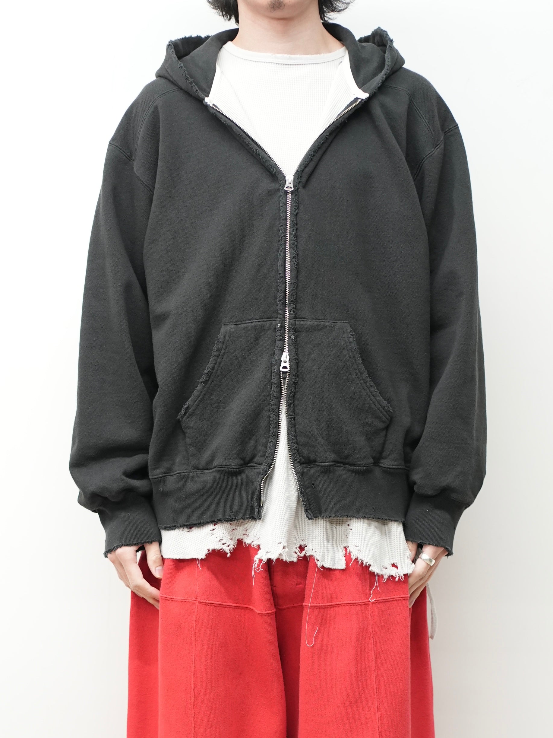 ZIP HOODIE(BLACK)