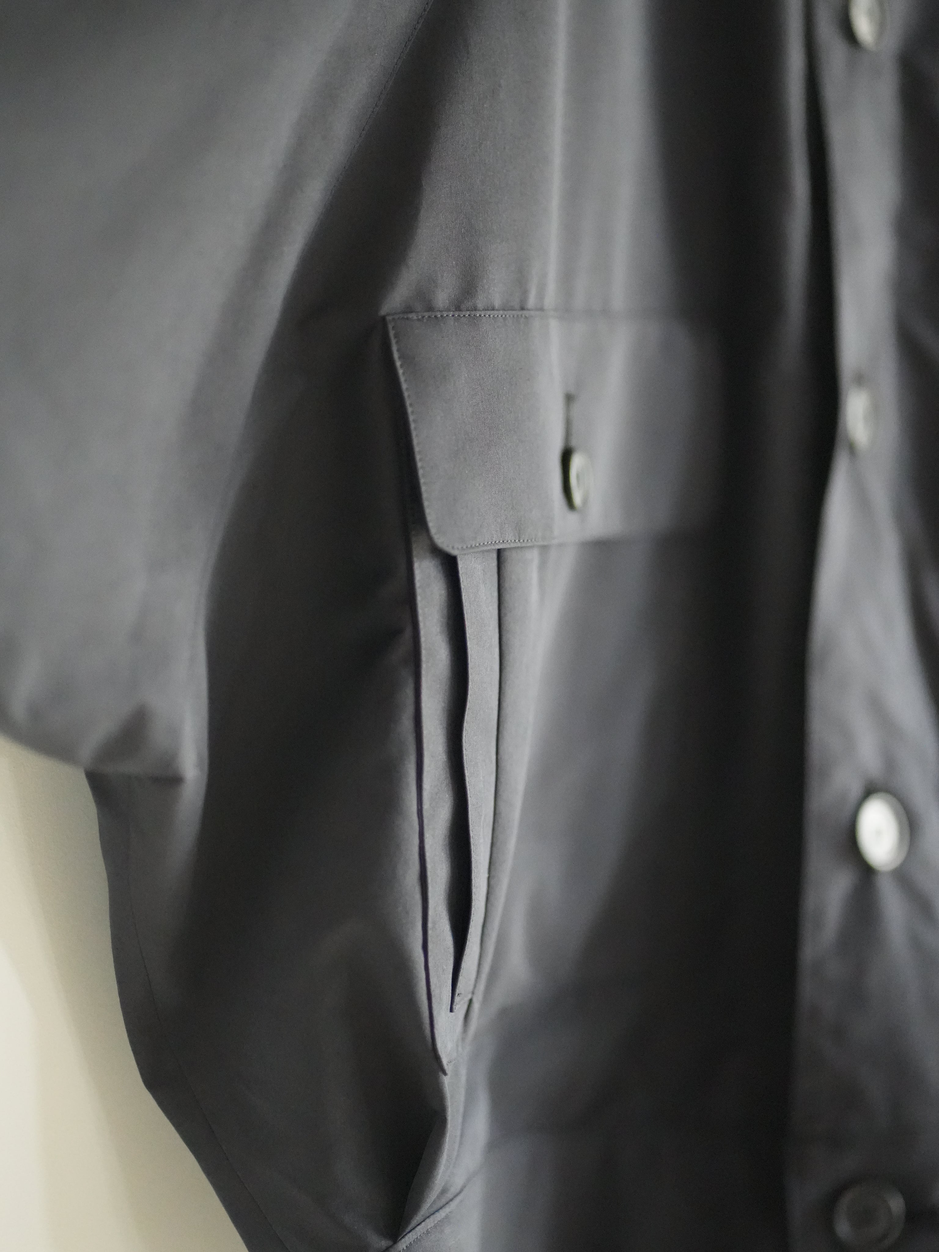 SMOOTH TAFTA DOLMAN JACKET(BLACK)