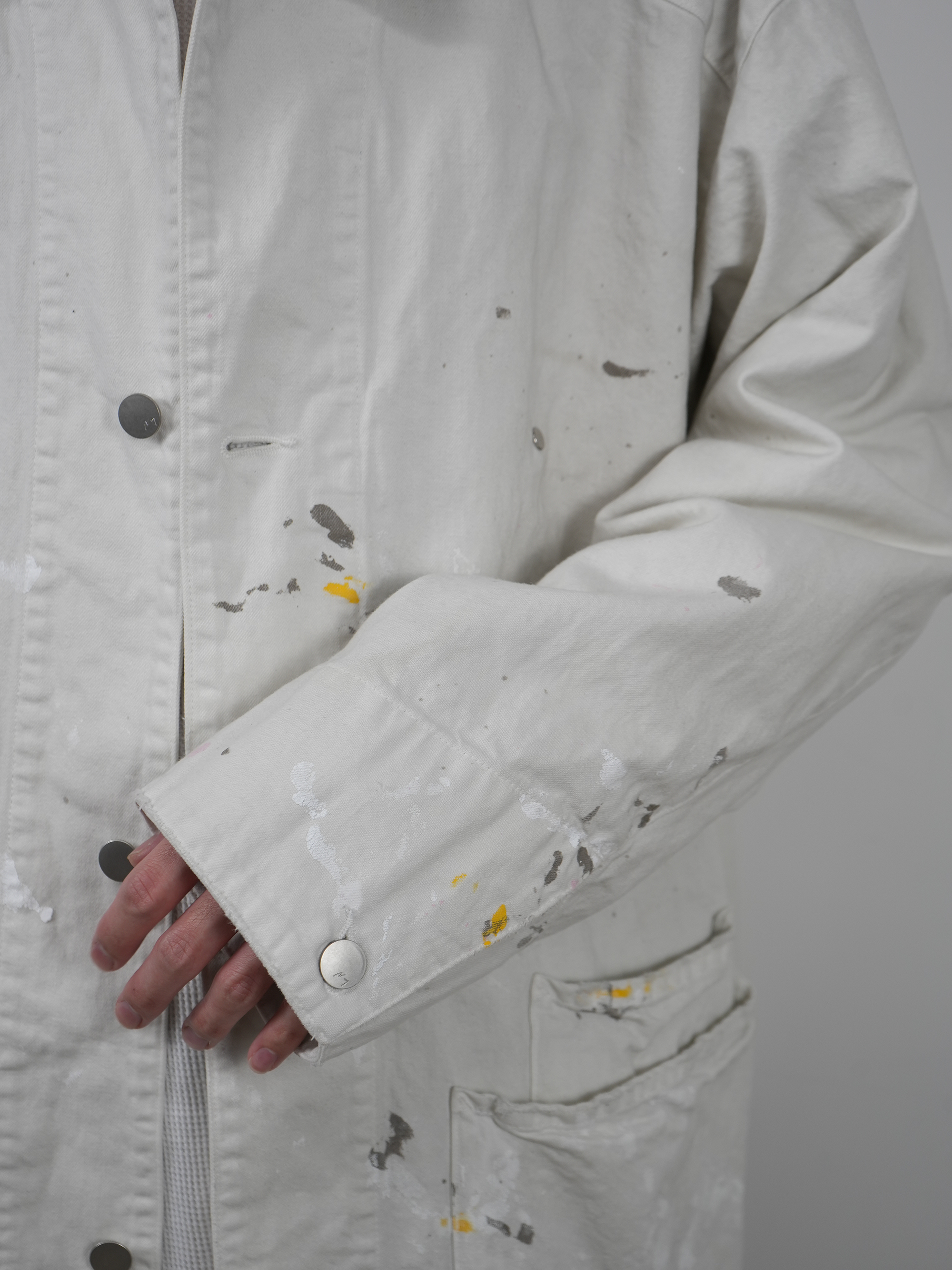 DENIM COVERALL(WHITE)