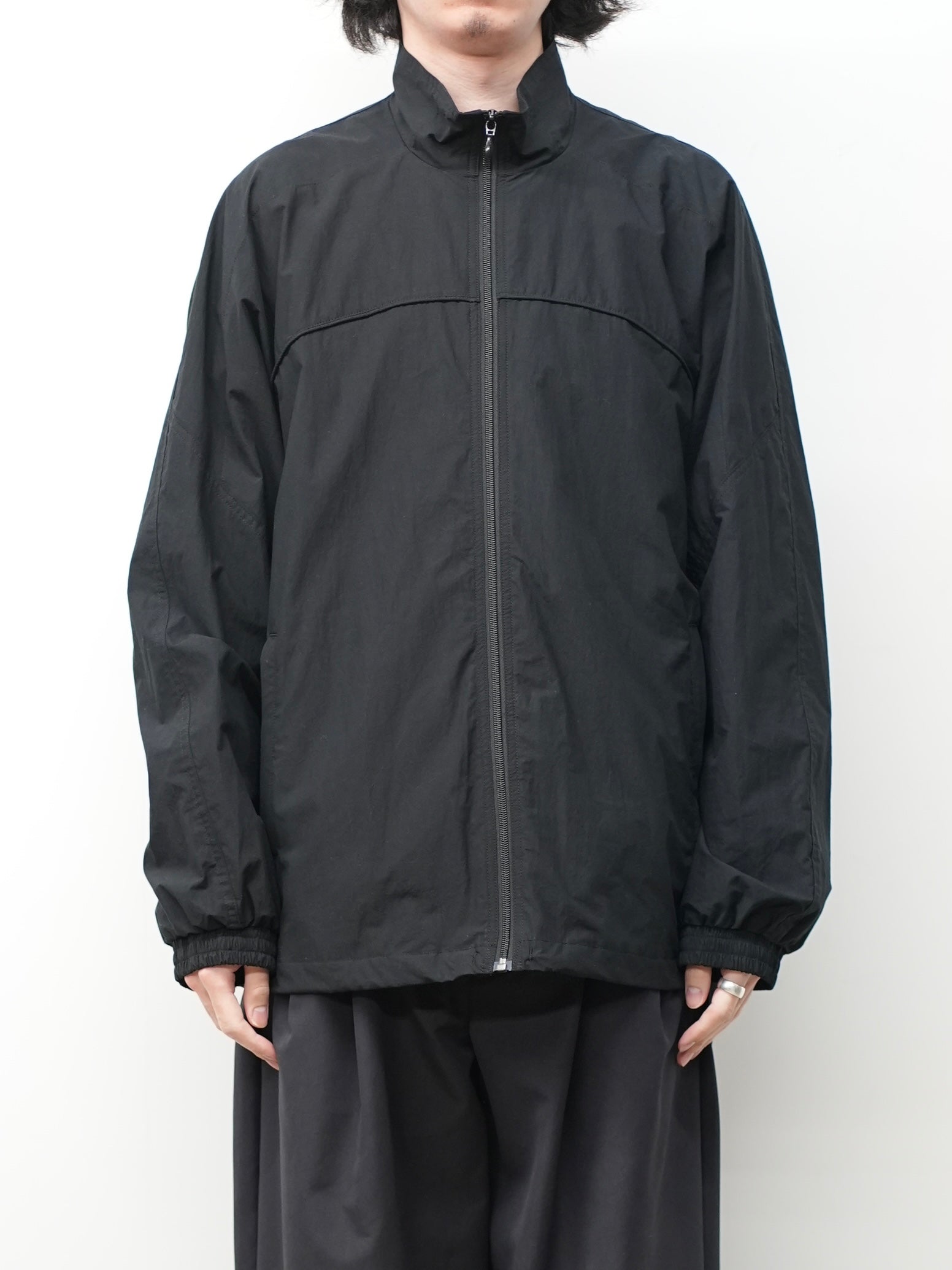 COTTON TYPEWRITER TRACK JACKET(BLACK)