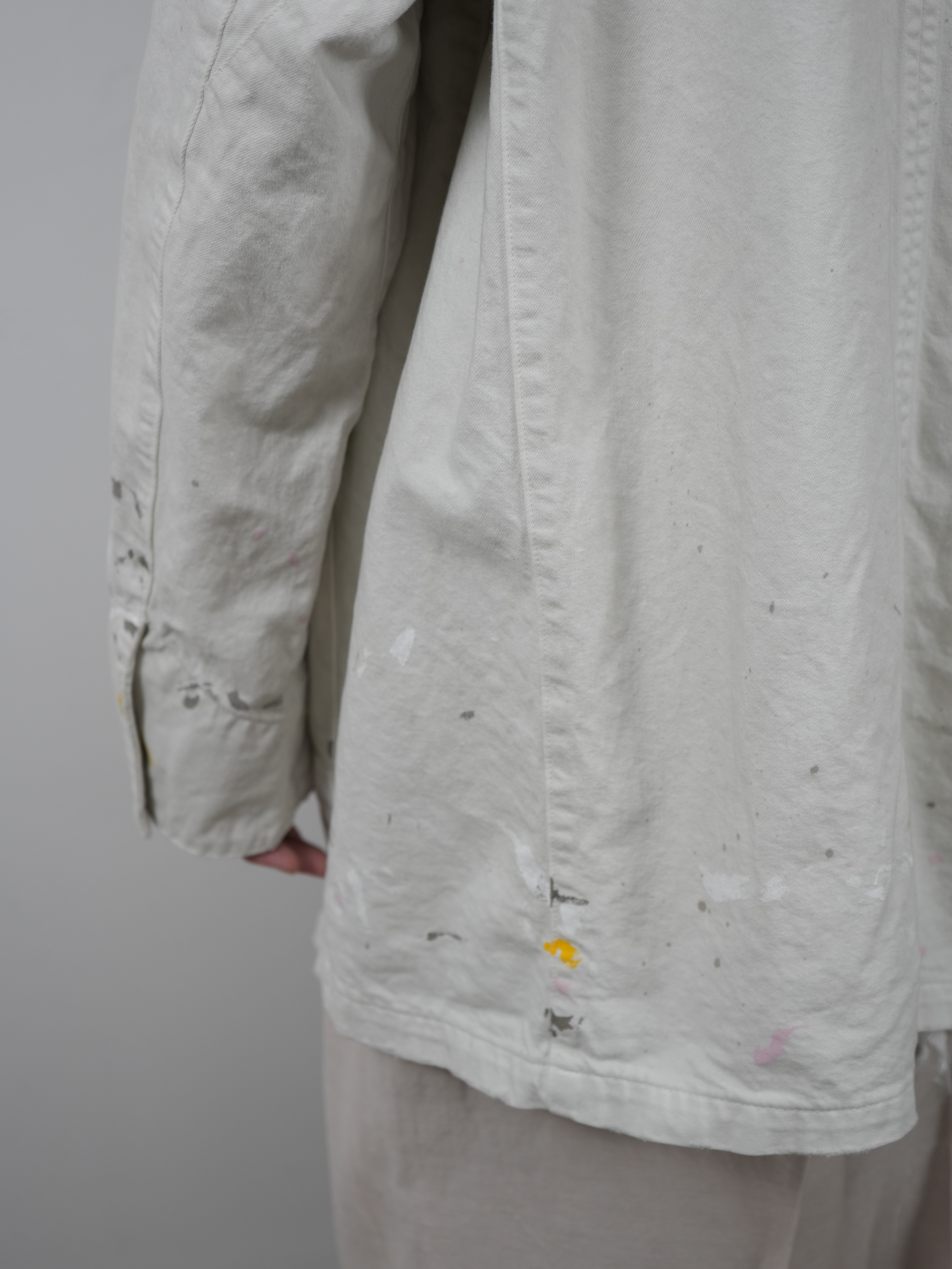 DENIM COVERALL(WHITE)