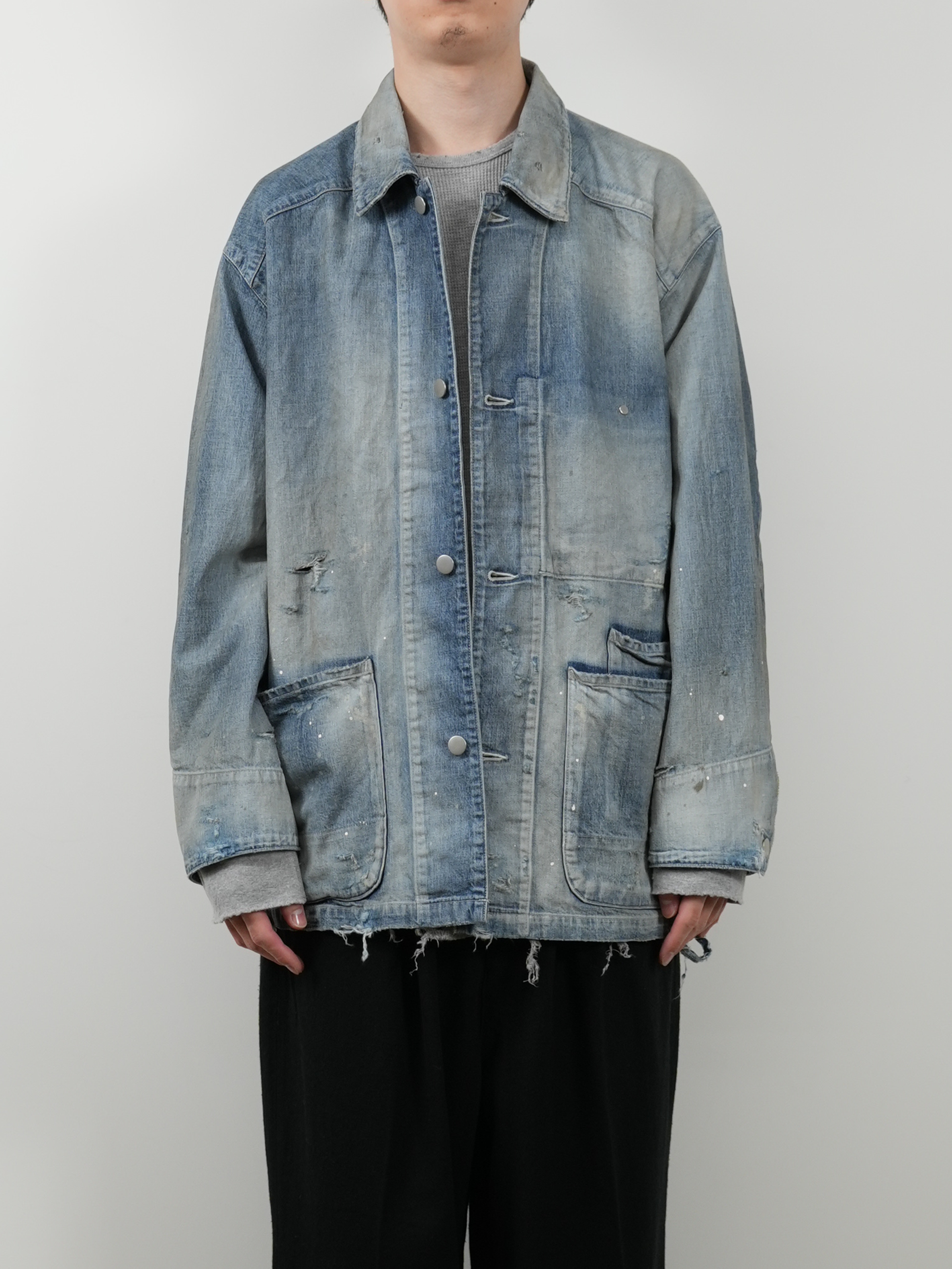 DENIM COVERALL(INDIGO)