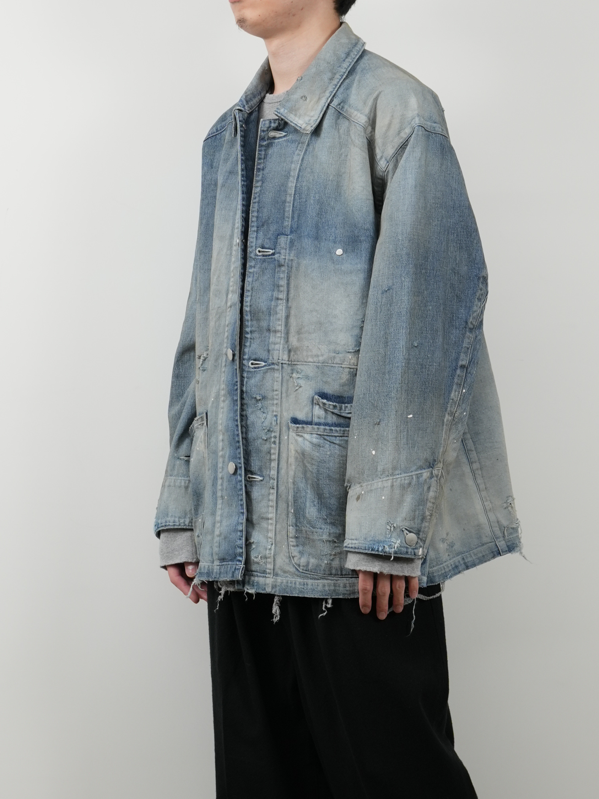 DENIM COVERALL(INDIGO)