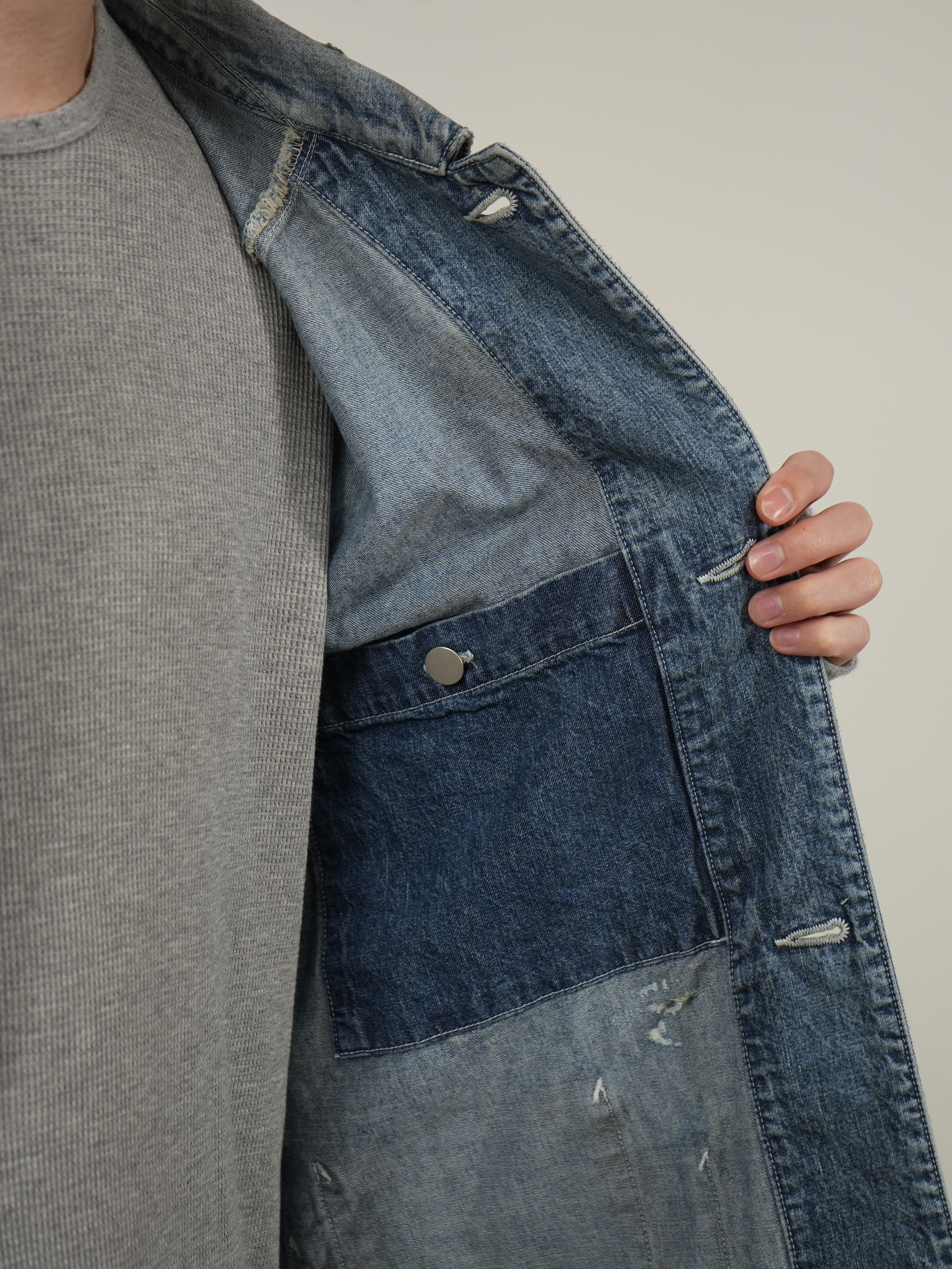 DENIM COVERALL(INDIGO)