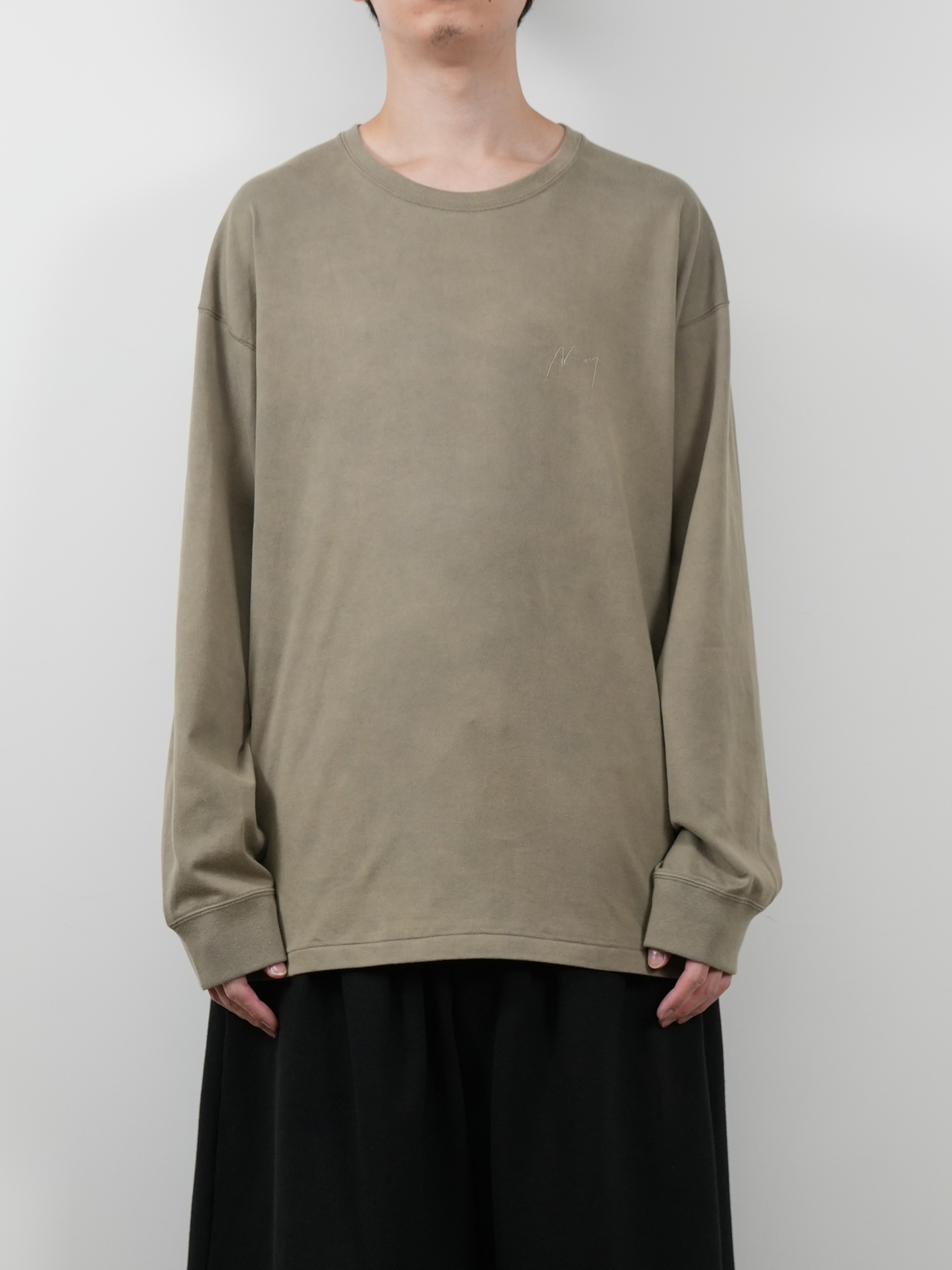 UNEVENNESS LS T-SHIRT(SAND)