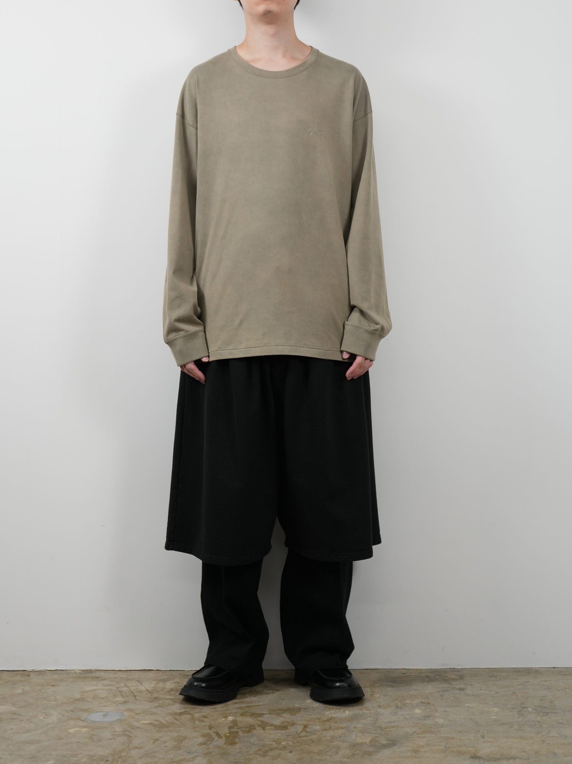 UNEVENNESS LS T-SHIRT(SAND)