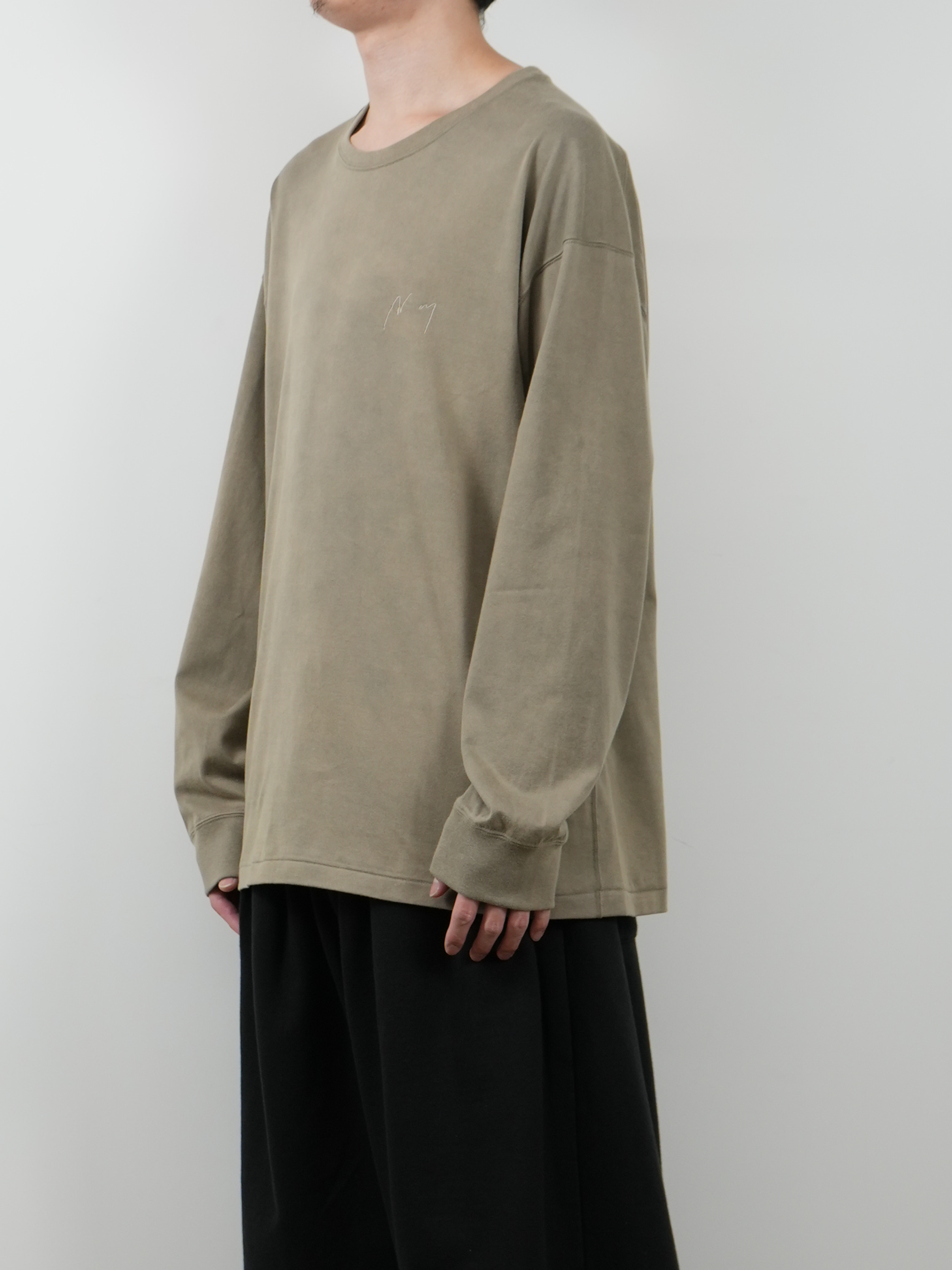 UNEVENNESS LS T-SHIRT(SAND)