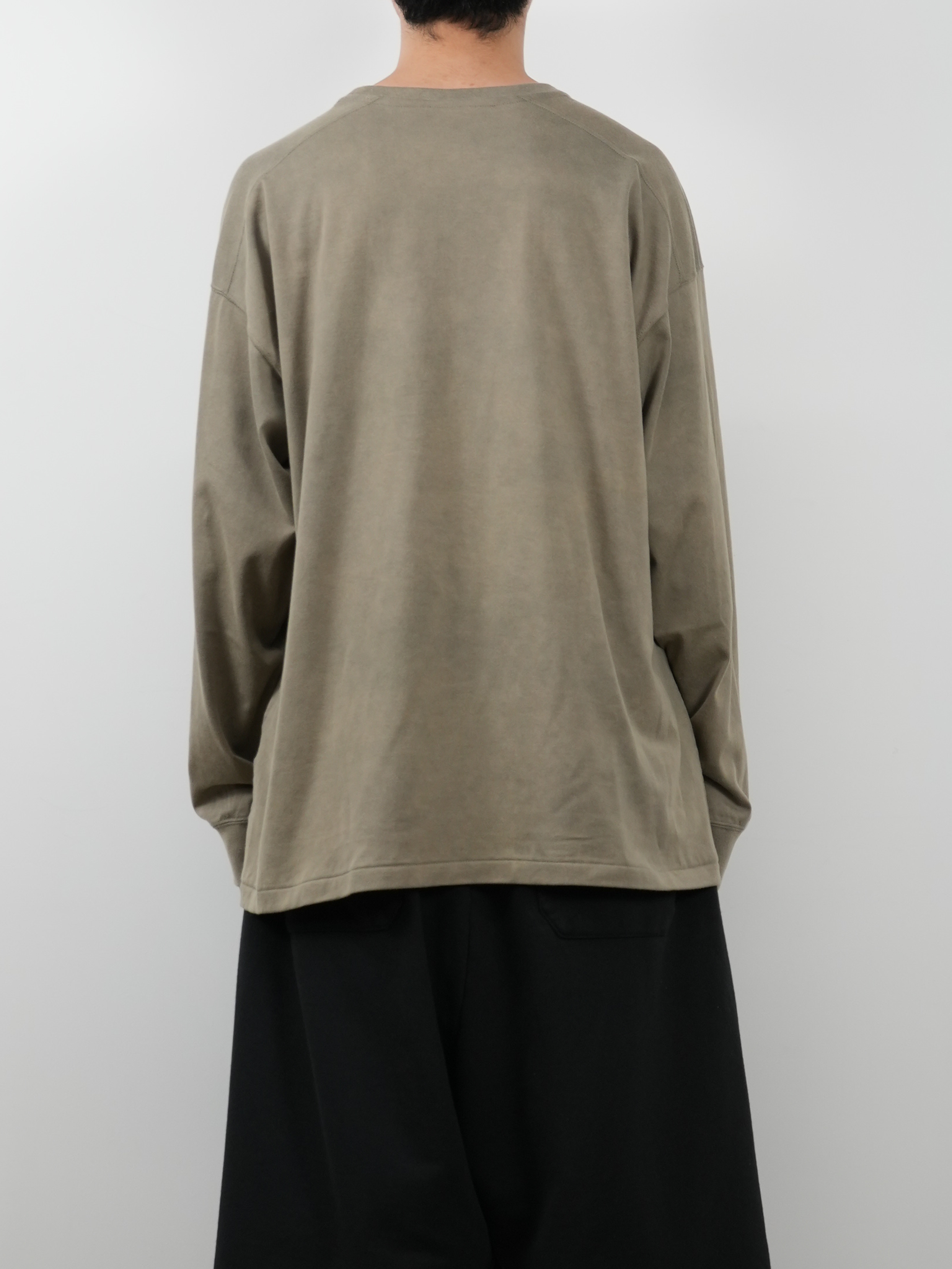 UNEVENNESS LS T-SHIRT(SAND)